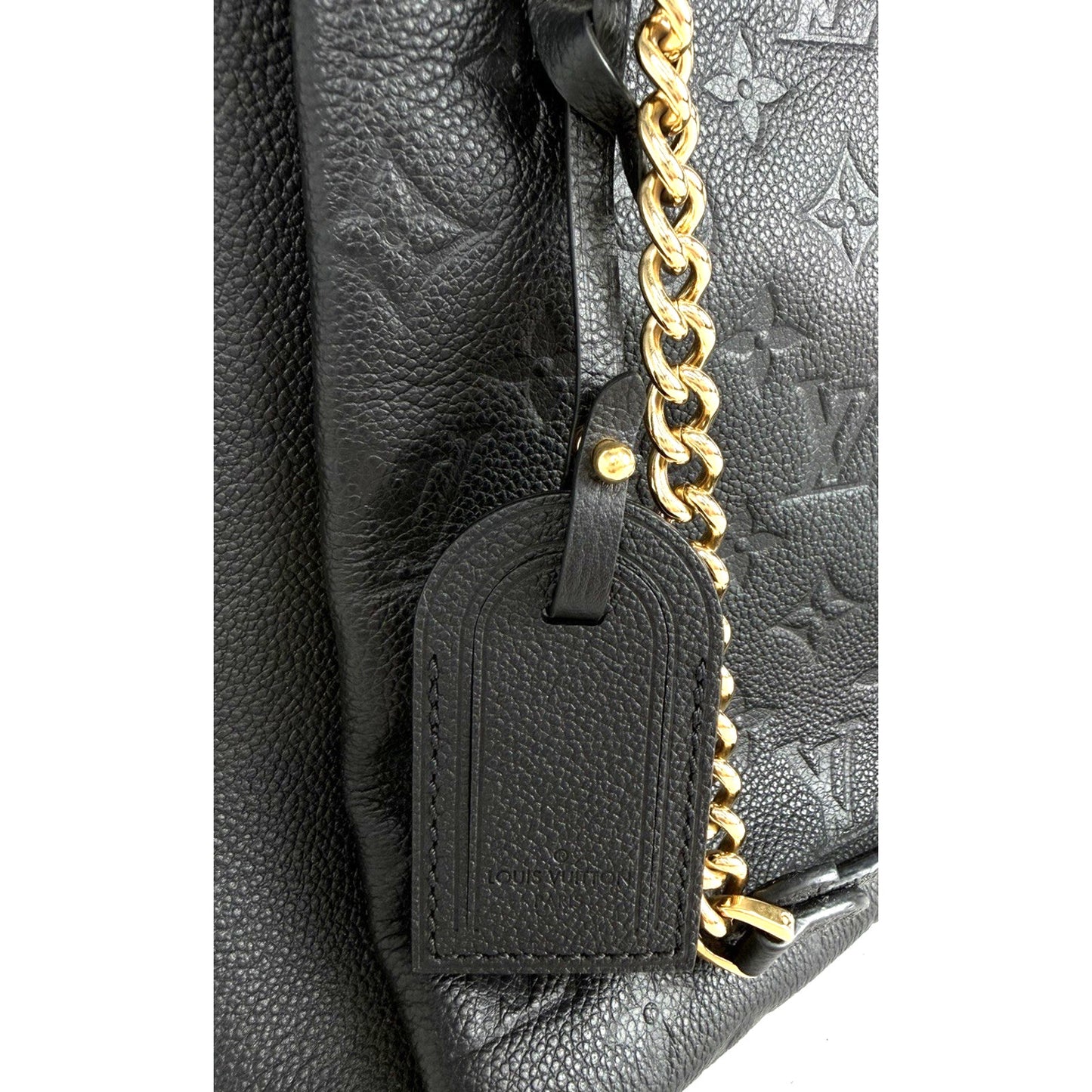 Louis Vuitton Surene Shoulder Bag MM Black LV Monogram Empreinte Leather 2018 C1