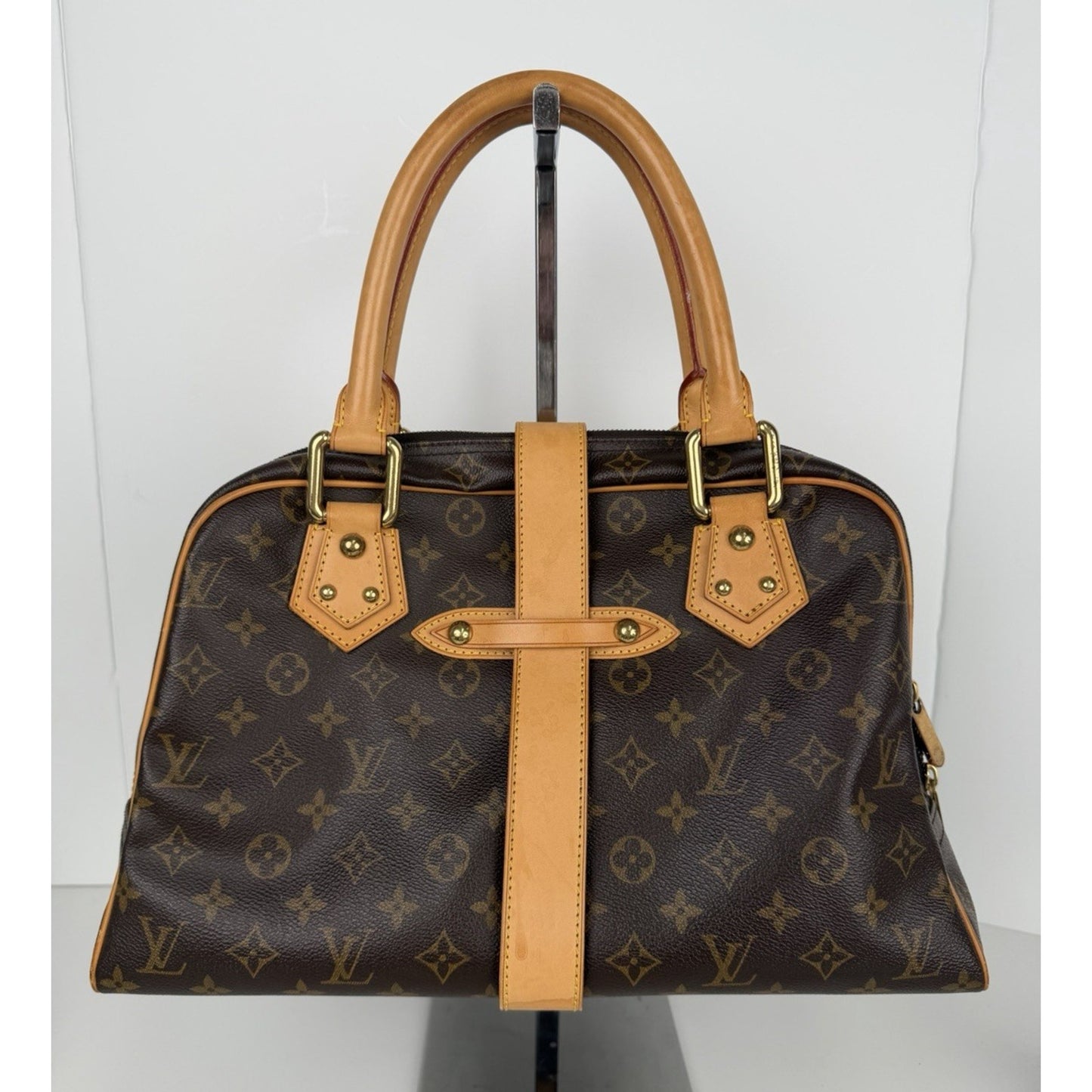 Louis Vuitton Vintage Manhattan Bag GM in Brown Monogram Coated Canvas 2005 S