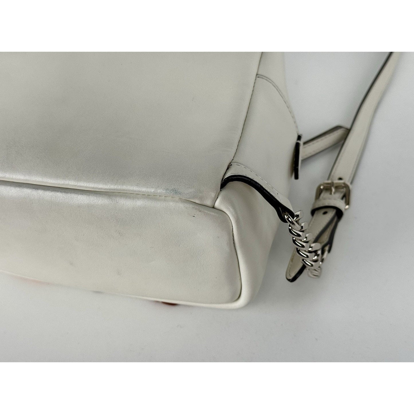 Fendi Flowerland Mini Backpack White Multicolor Leather C-6