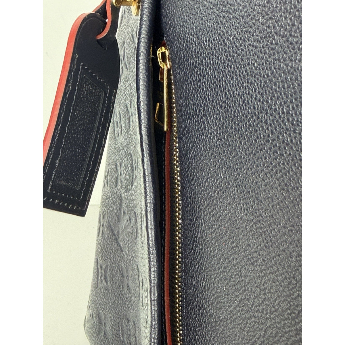 Louis Vuitton V Tote Shoulder Bag MM in LV Monogram Empreinte Leather 2019 S21