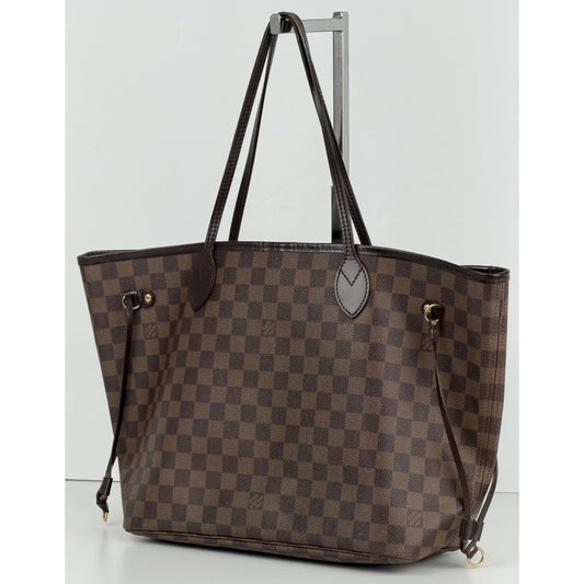 Louis Vuitton Neverfull MM Tote Bag in Damier Ebene Coated Canvas 2009 S-19
