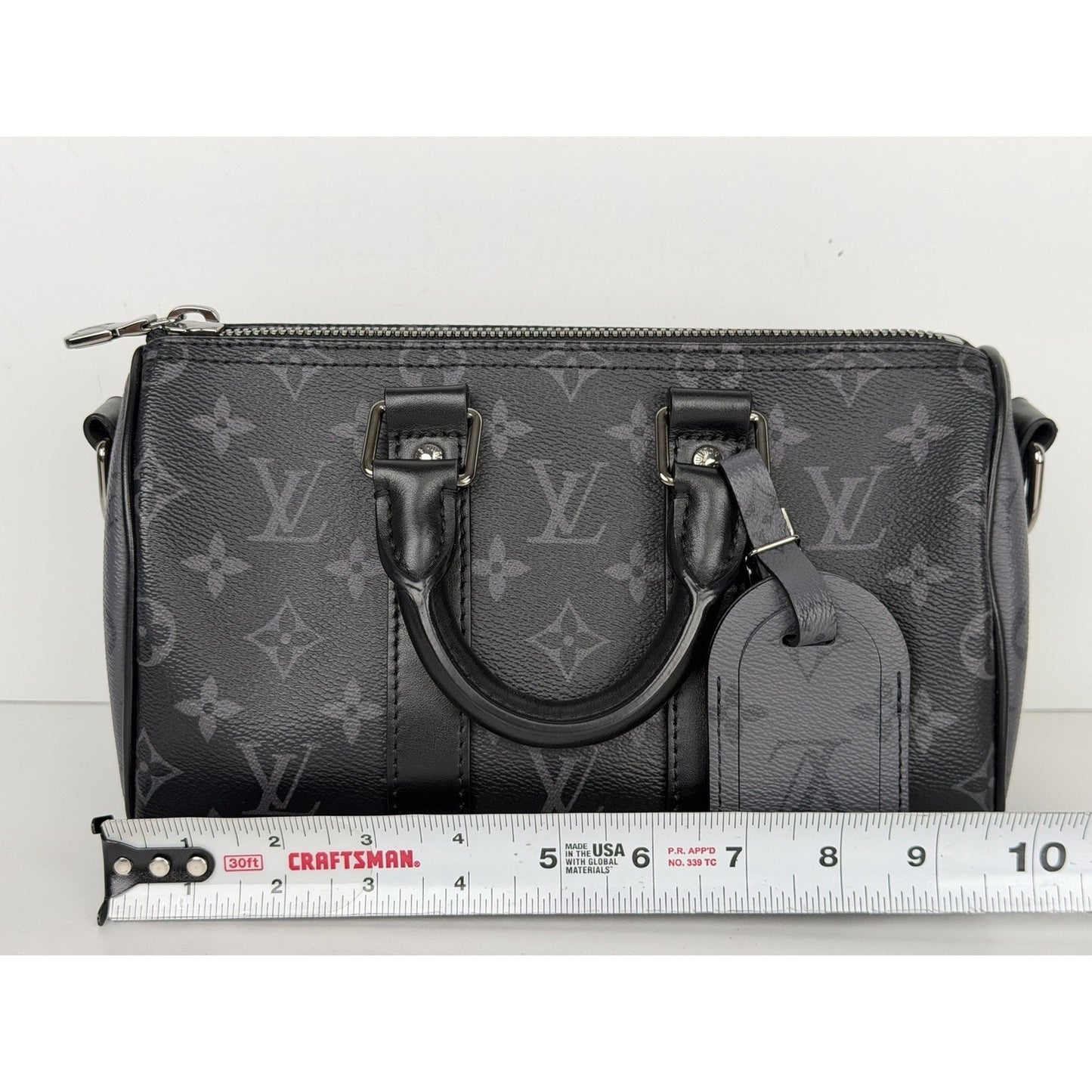 Louis Vuitton Keepall Bandouliere 25 in Monogram Eclipse Coated Canvas NFC U1