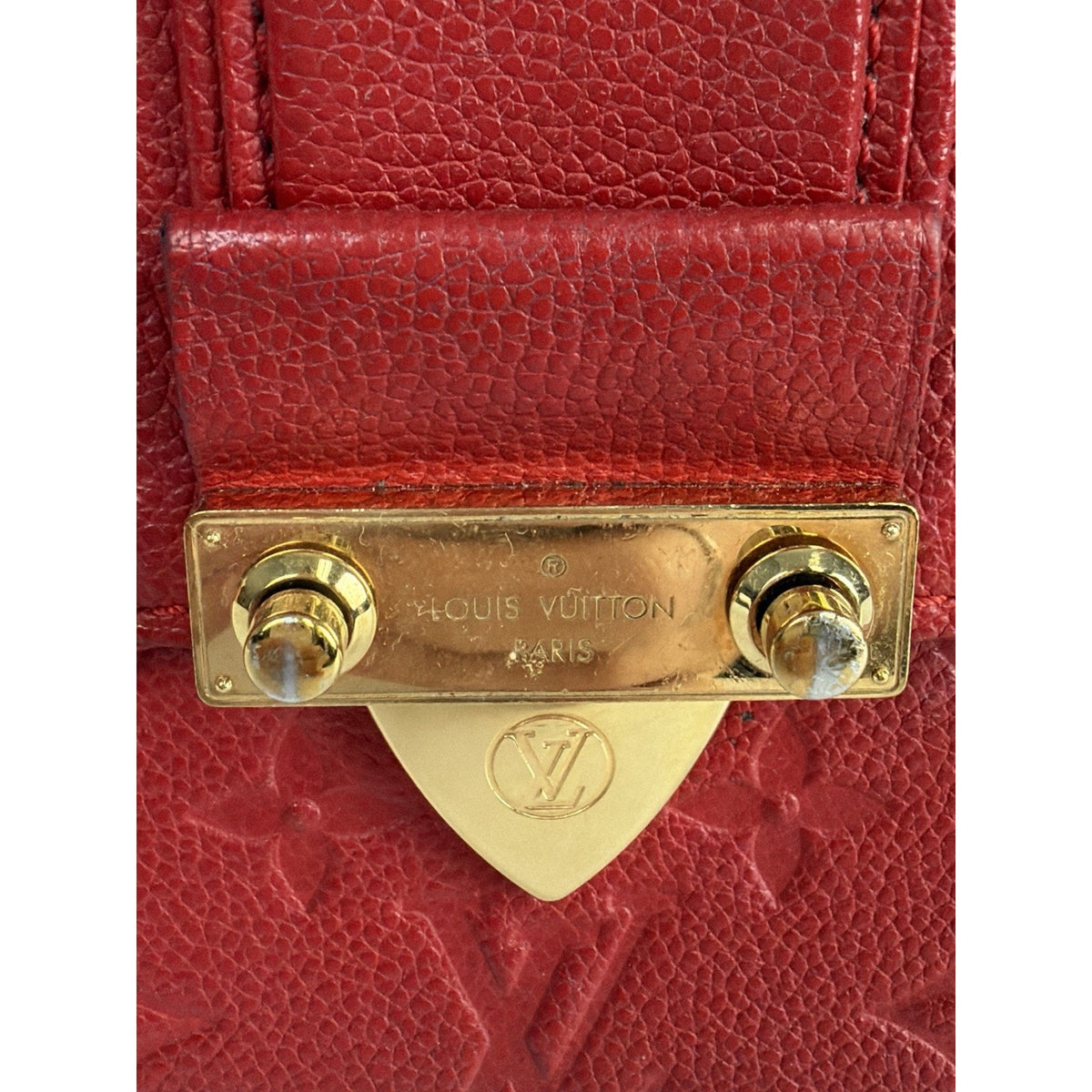 Louis Vuitton Saint Sulpice BB Shoulder Bag in Red Empreinte Leather 2018 S07