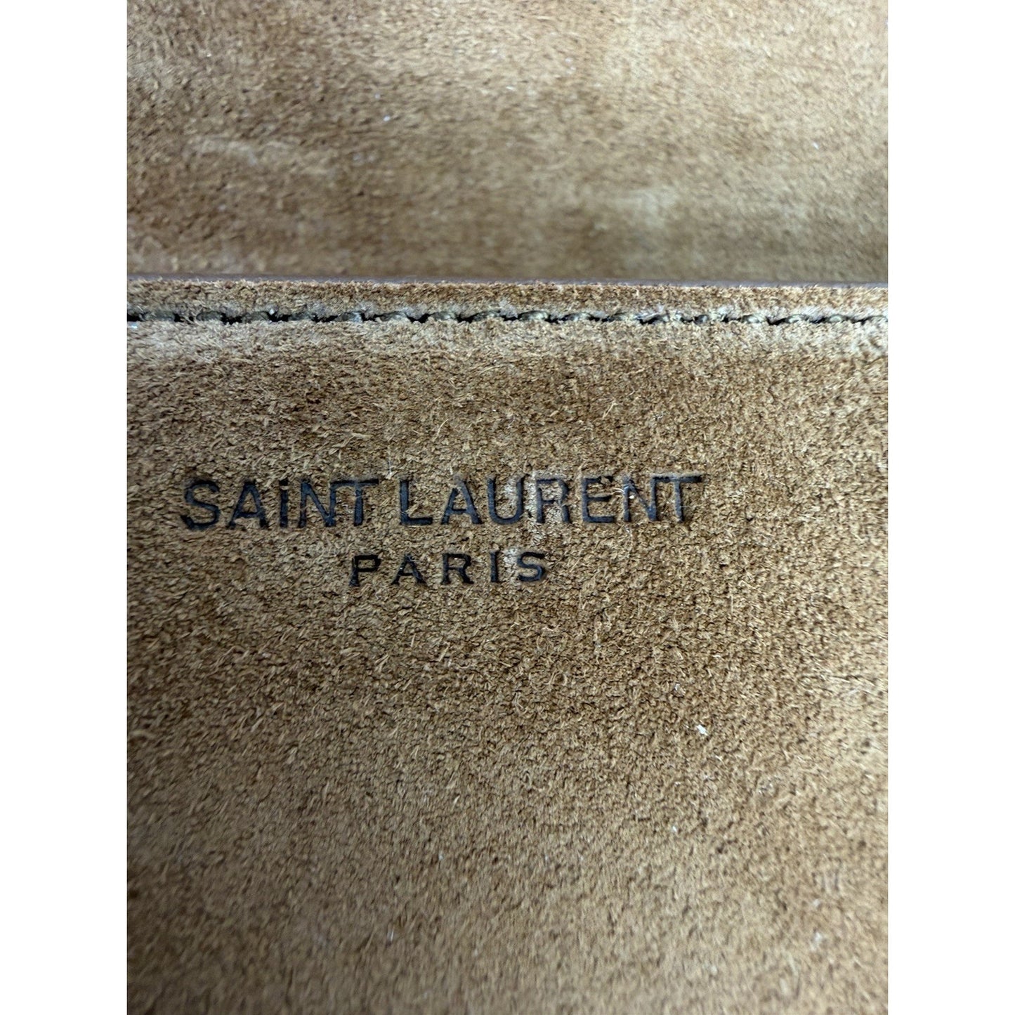 Saint Laurent Dylan Shoulder Bag Small in Brown Suede and Gold-Tone Hardware