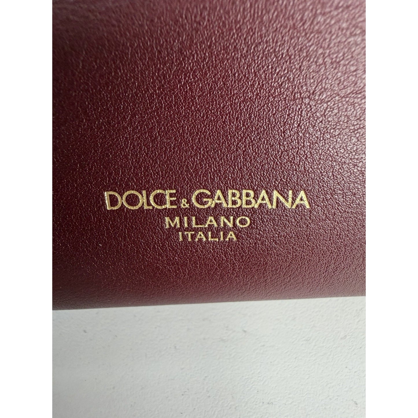 Dolce & Gabbana My Sicily Leather Medium Handbag in Bordeaux R1