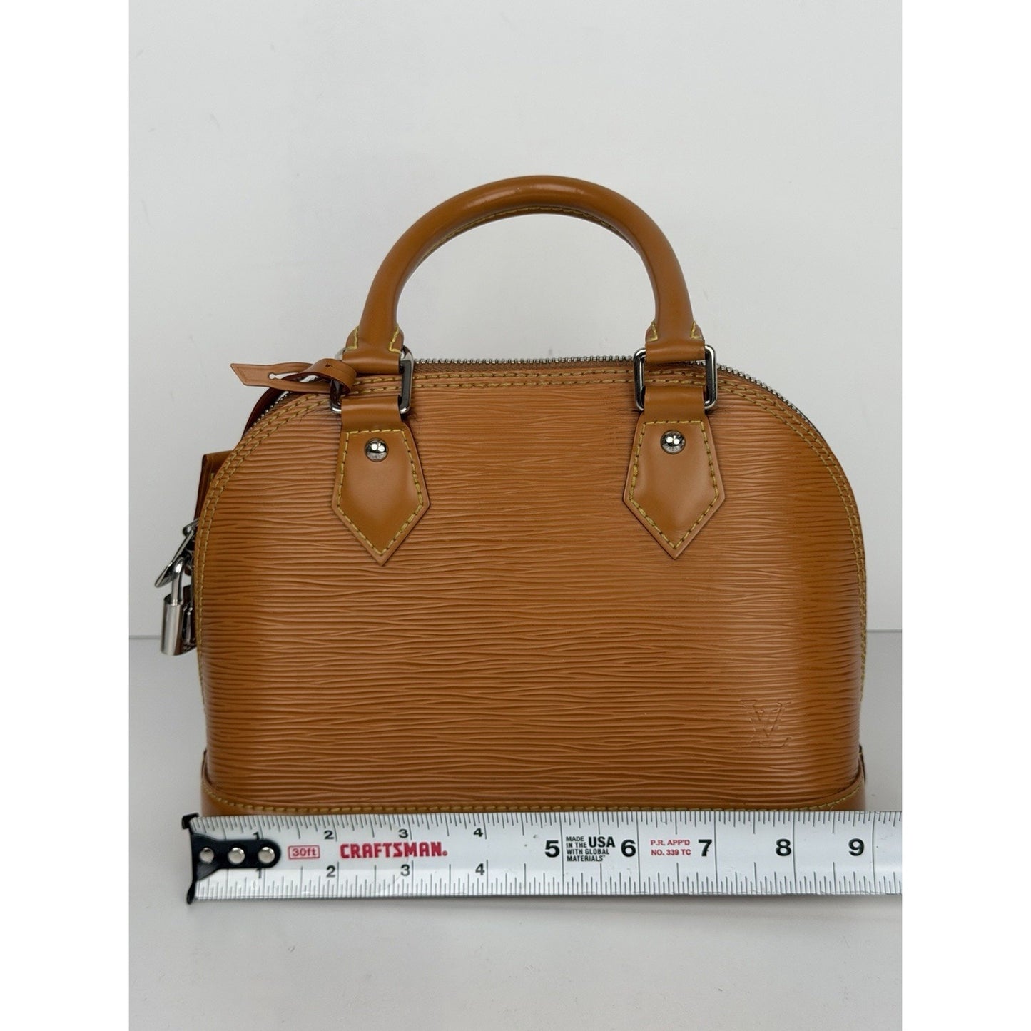 Louis Vuitton Alma BB Honey Gold Epi Leather Shoulder Bag (NFC) C-7