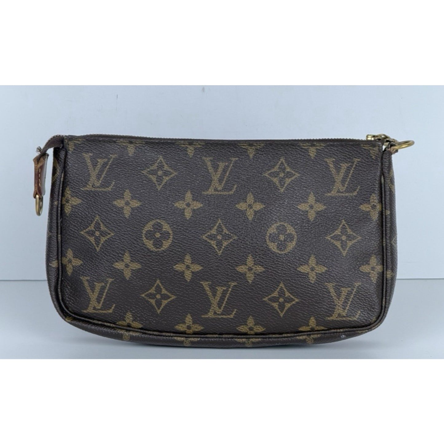 Louis Vuitton Pochette Accessoires Pouch Brown Monogram Coated Canvas 2001 S07
