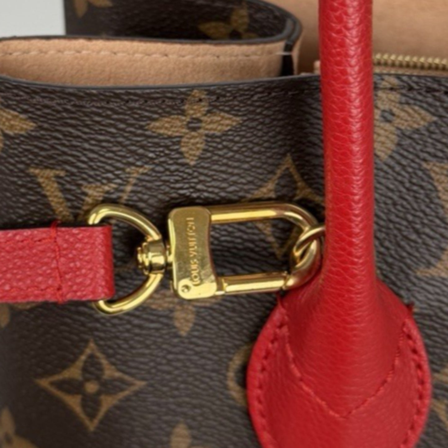 Louis Vuitton Flandrin One Size Bag Open Top Tote in Coated Canvas 2017 S