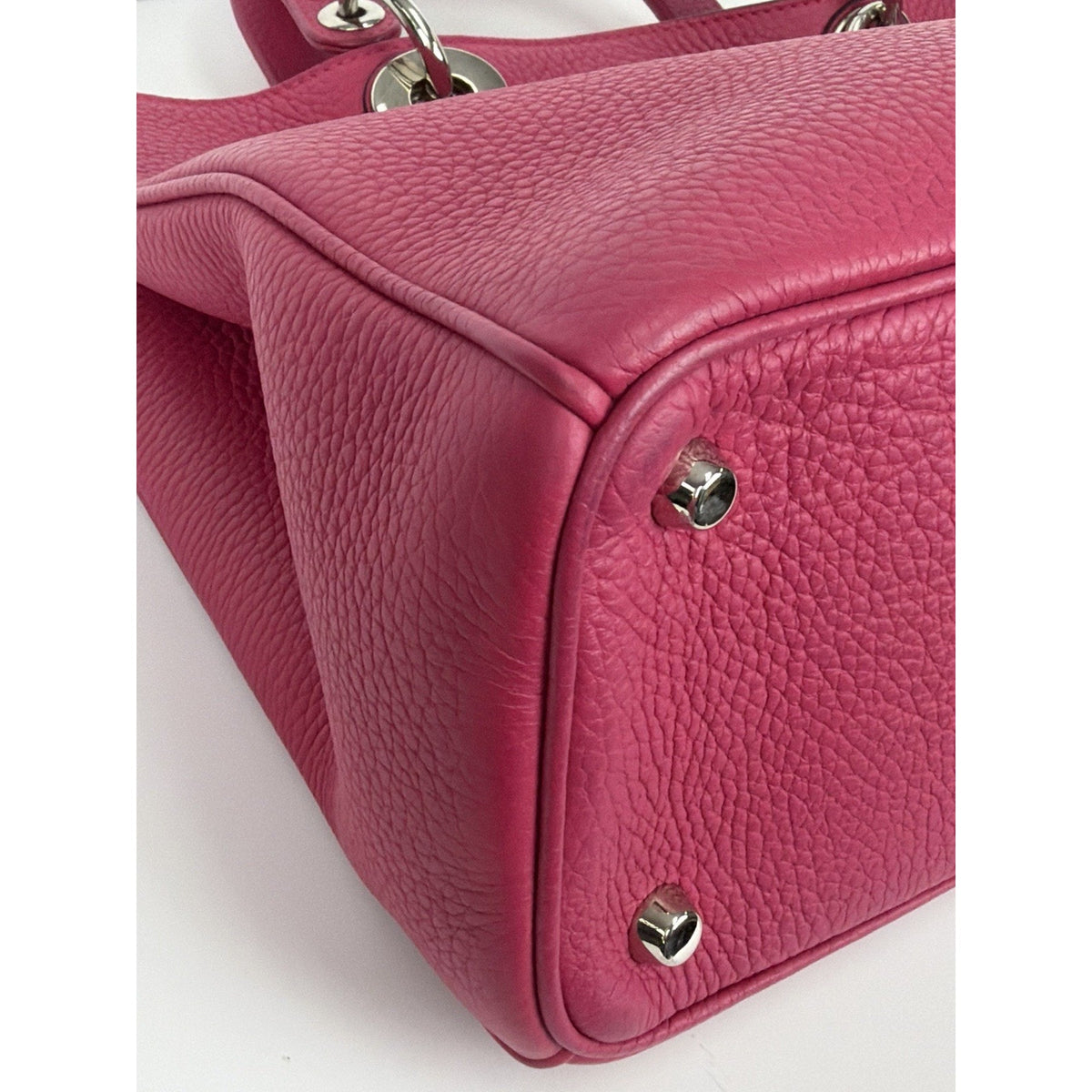 Christian Dior Diorissimo Bag Medium in Fuchsia Calfskin Leather 2014 S