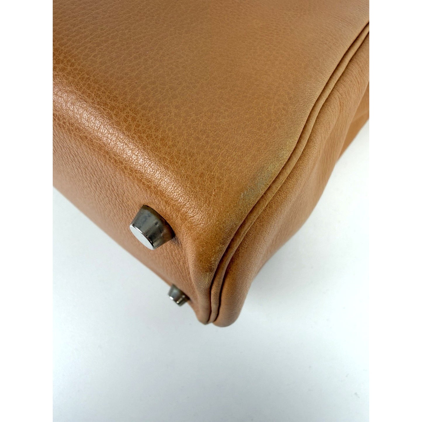 Hermes Cabana Tote Bag Vintage in Gold-Brown Leather 2004 B-2