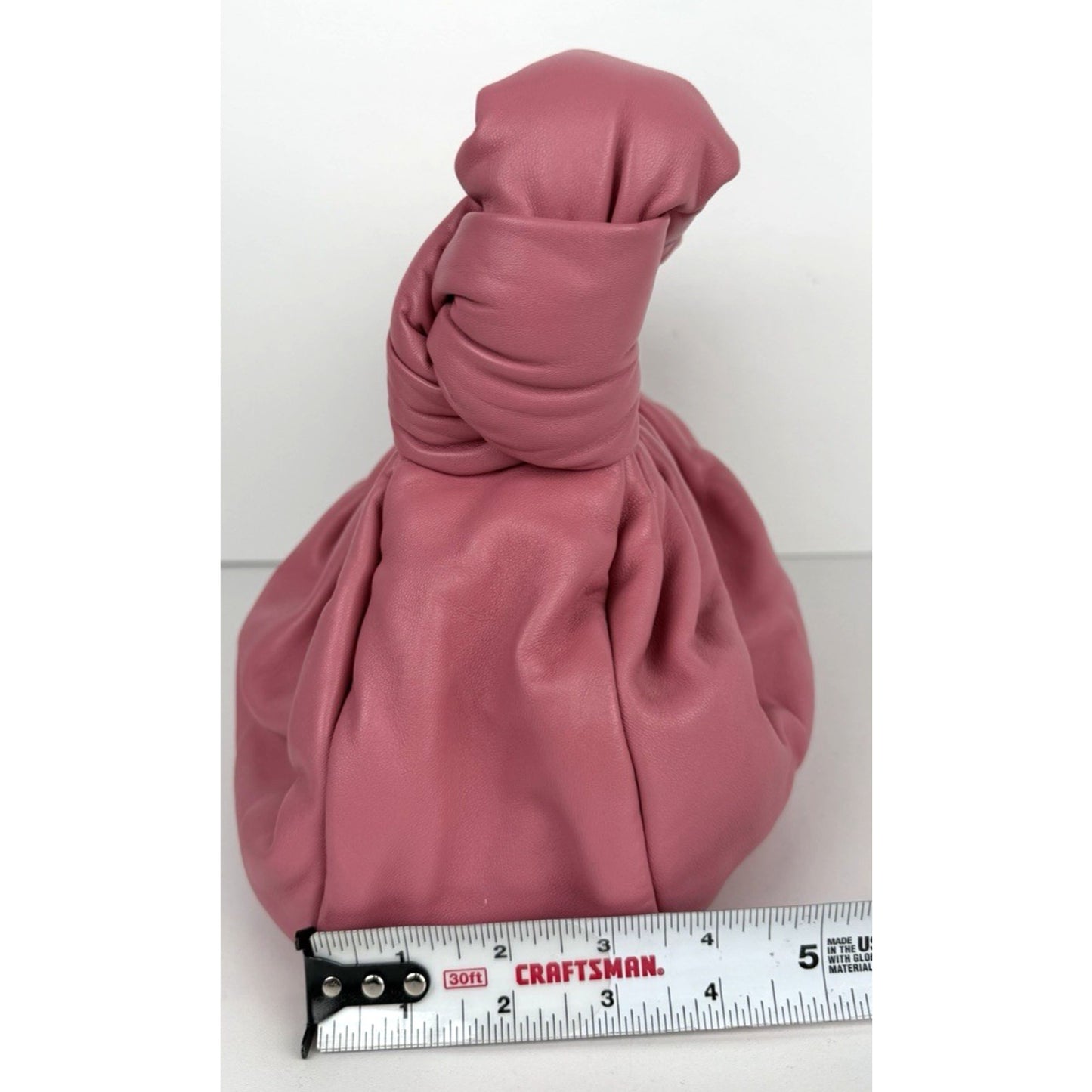 Miu Miu Nappa Knot Top Handle Shoulder Large Puffer Bag in Pink S-15