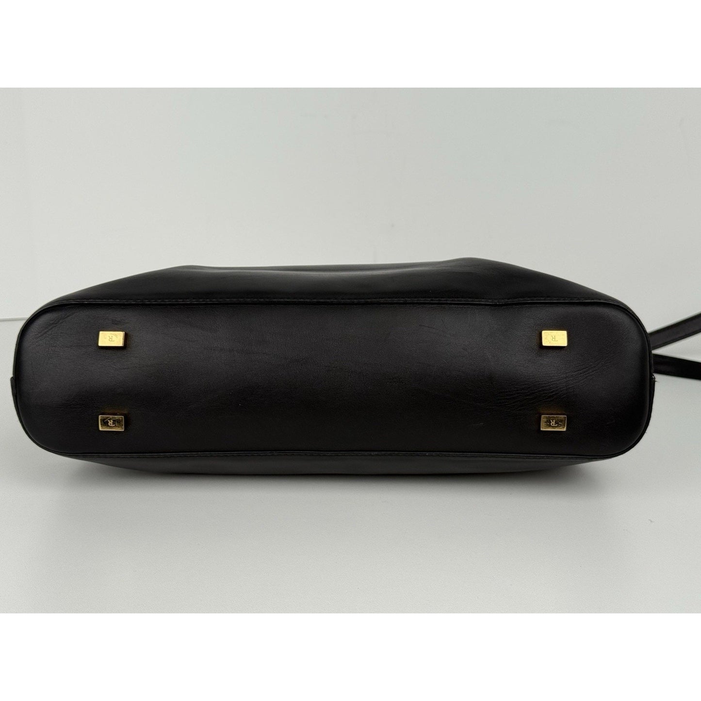 The Row Black Leather Doctor Bag