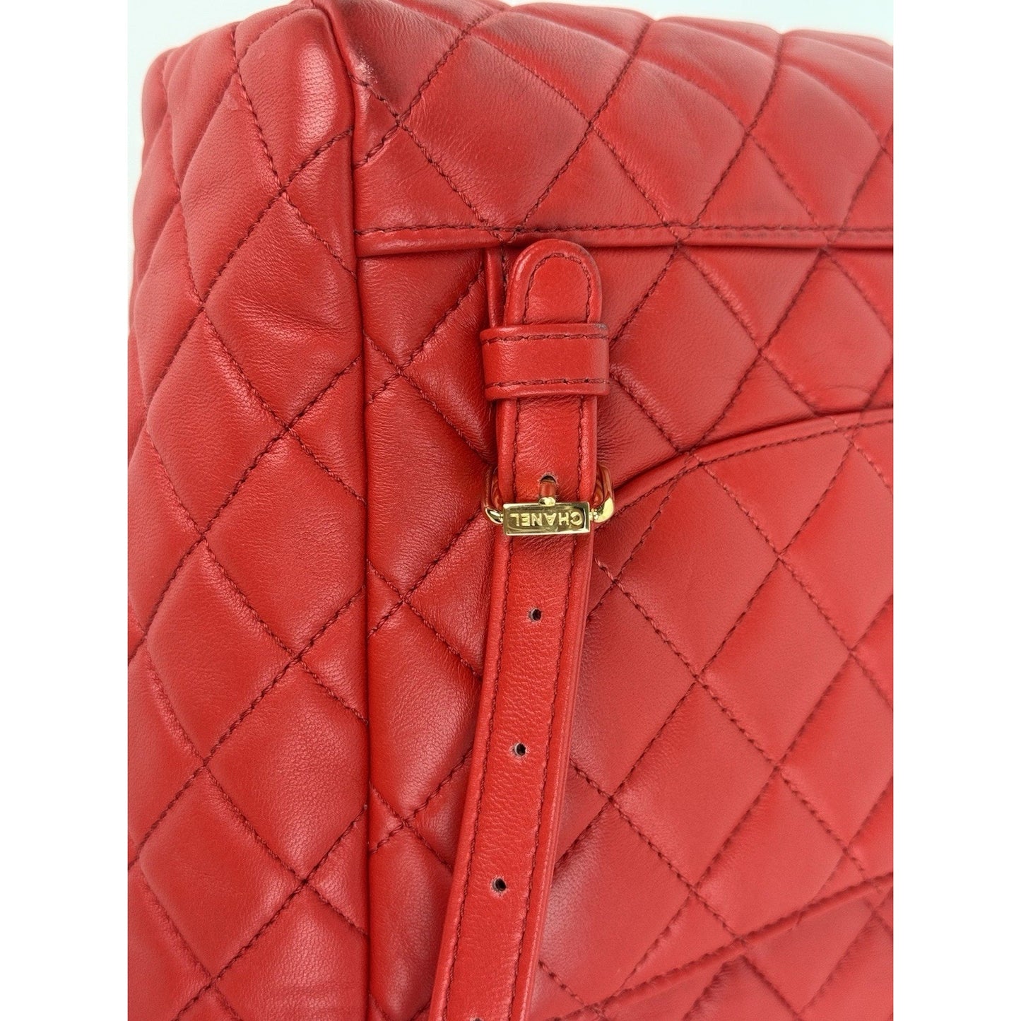 Chanel Urban Spirit Red Quilted Lambskin Leather Women's Backpack
