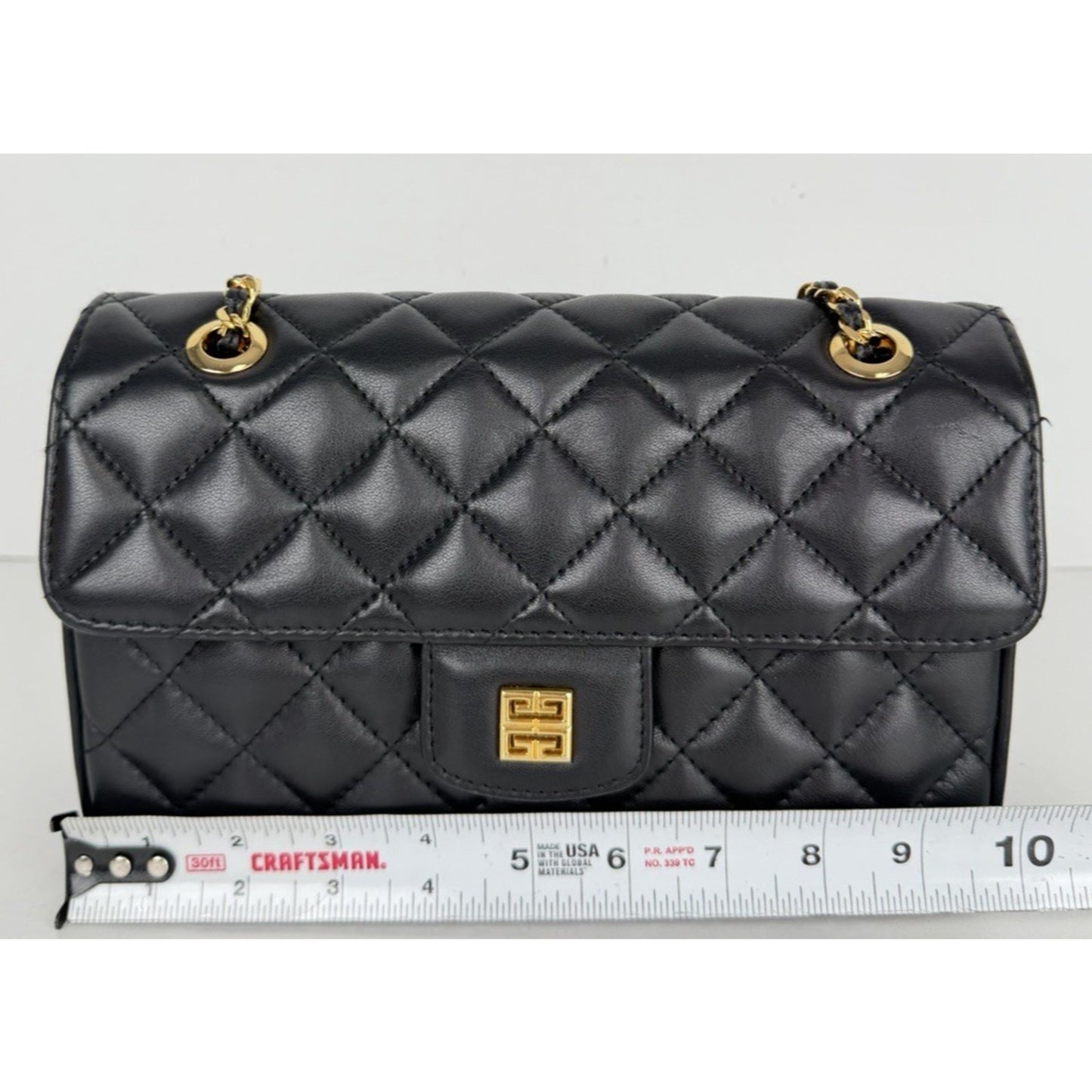 Givenchy 4G Matelasse Quilted Leather Shoulder Bag in Black with Gold HW S05