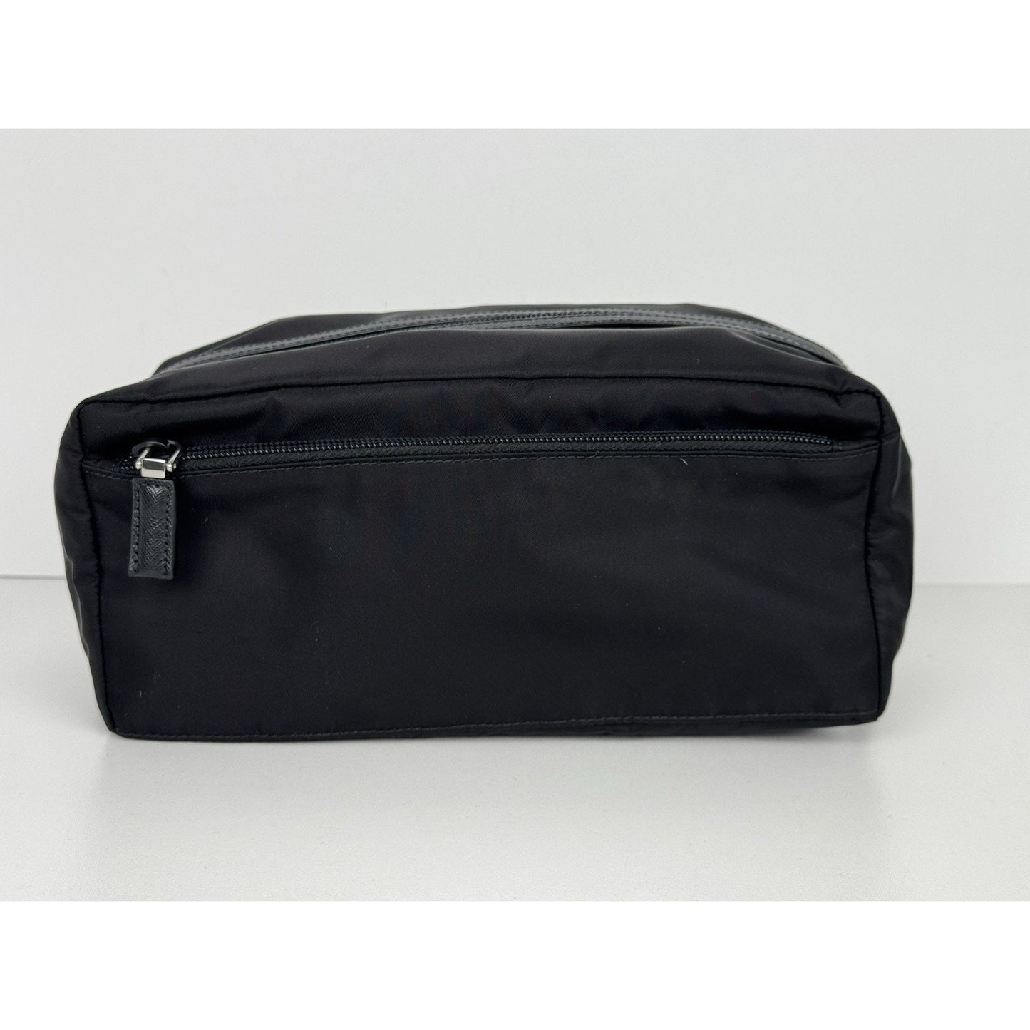 Prada Re Nylon and Saffiano Leather Travel Pouch E-2