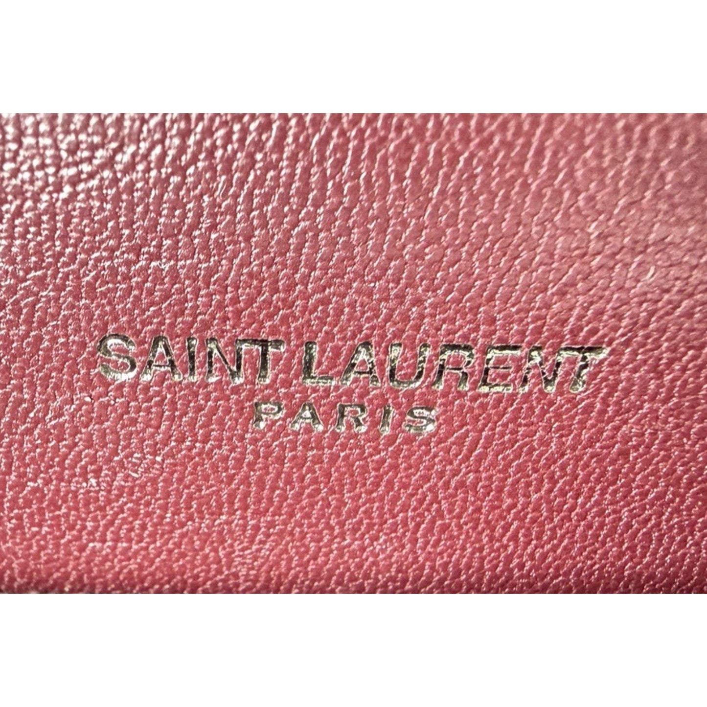 Saint Laurent Medium College Bag in Burgundy Quilted Leather D2