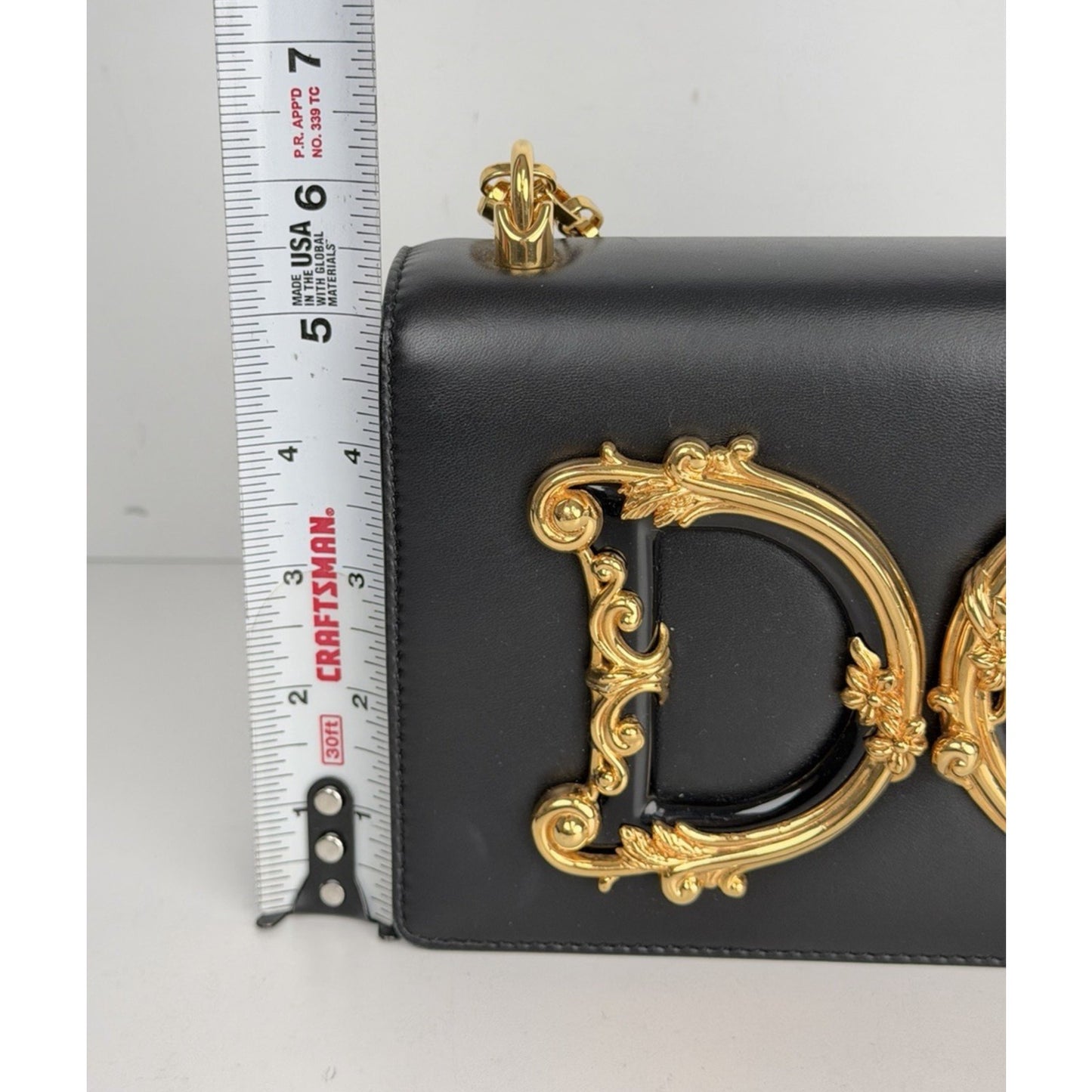 Dolce & Gabbana DG Girls Shoulder Bag Small in Black Leather for Women S15