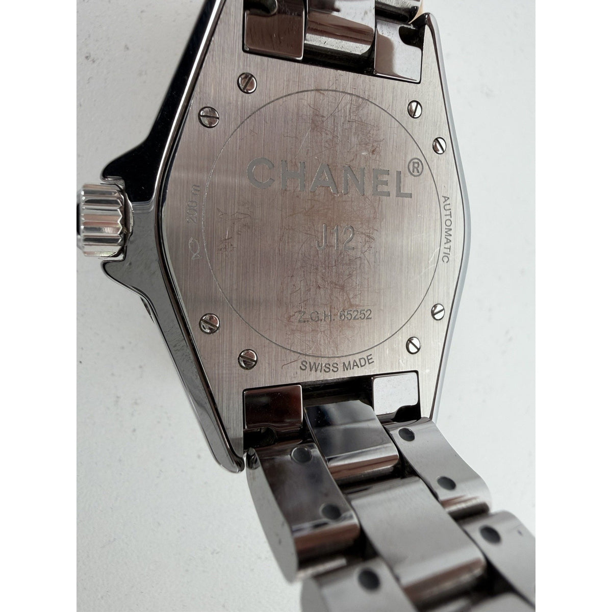 CHANEL J12 Watch Titanium Ceramic Chromatic Diamond Gray Dial Automatic 38mm