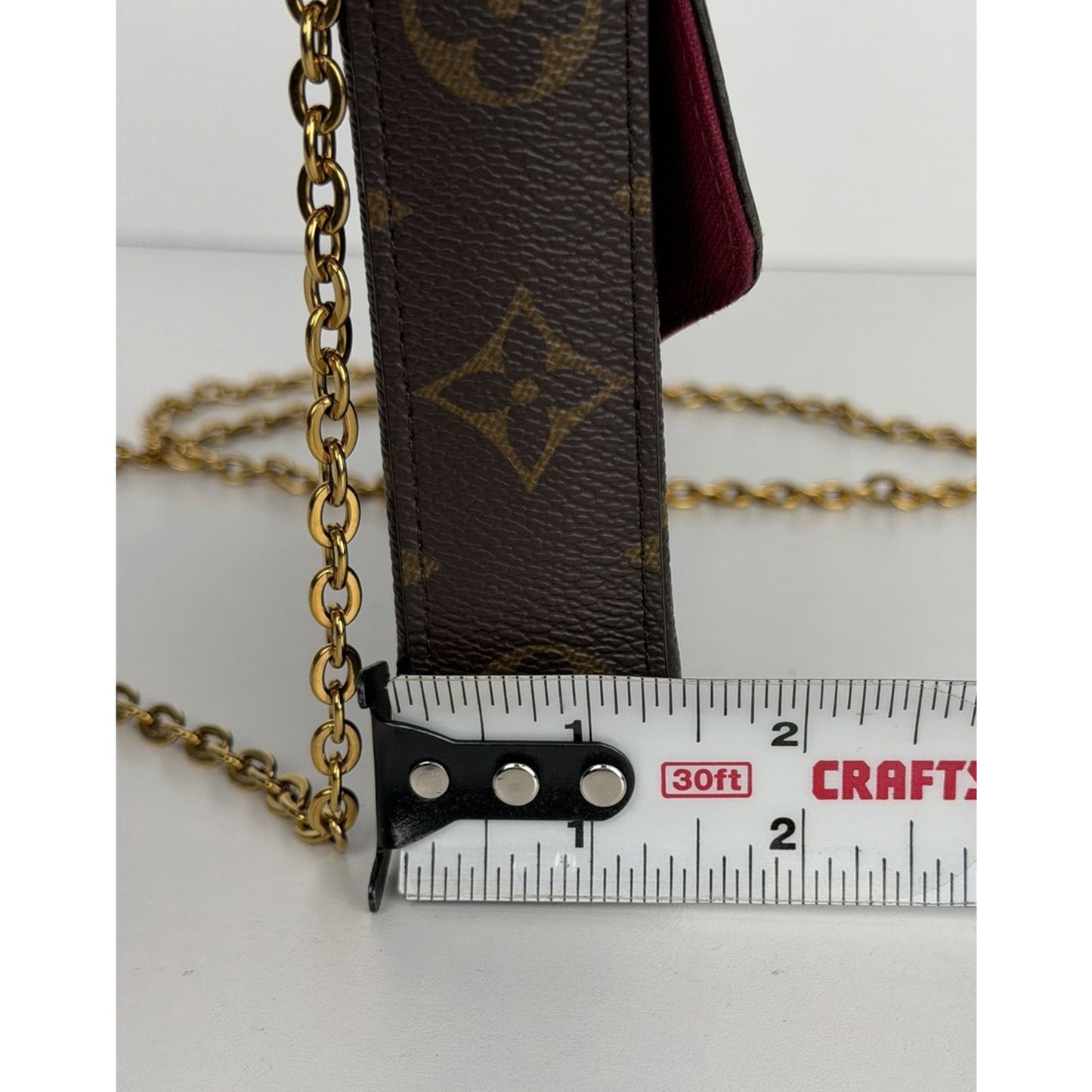 Louis Vuitton Felicie Pochette in Monogram Coated Canvas Handbag 2020 D4