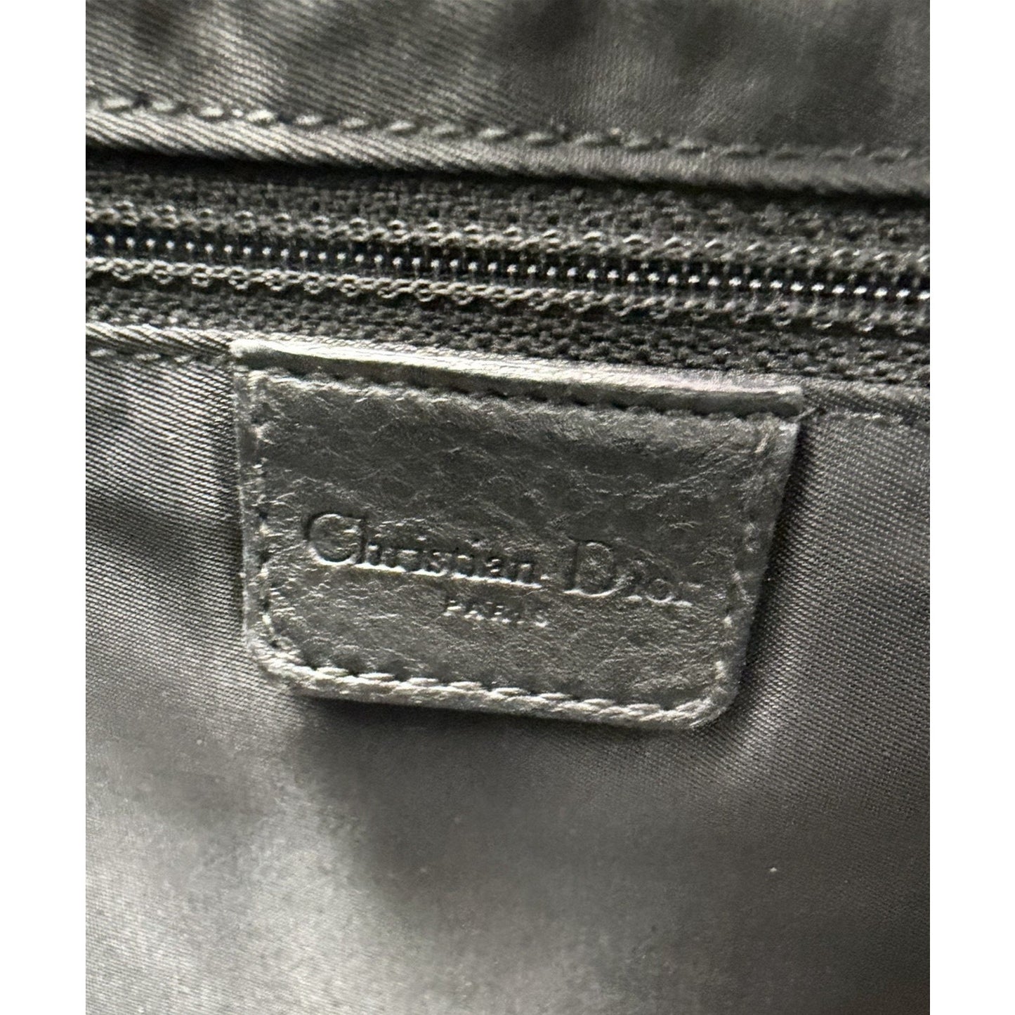 Christian Dior Vintage Diorissimo Multi-Pocket Shoulder Bag Black Canvas 2005 S7