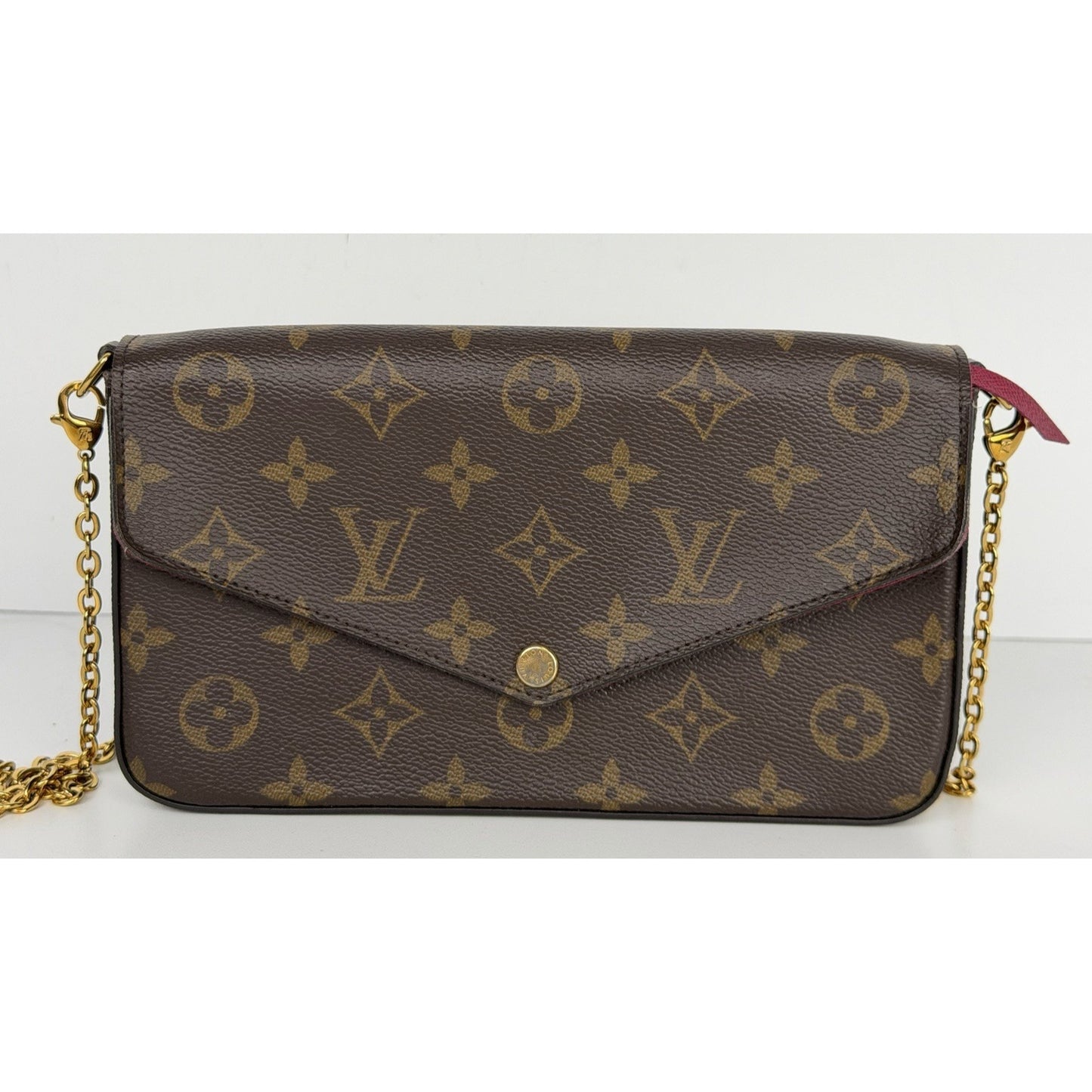 Louis Vuitton Felicie Pochette in Monogram Coated Canvas Handbag 2020 D4