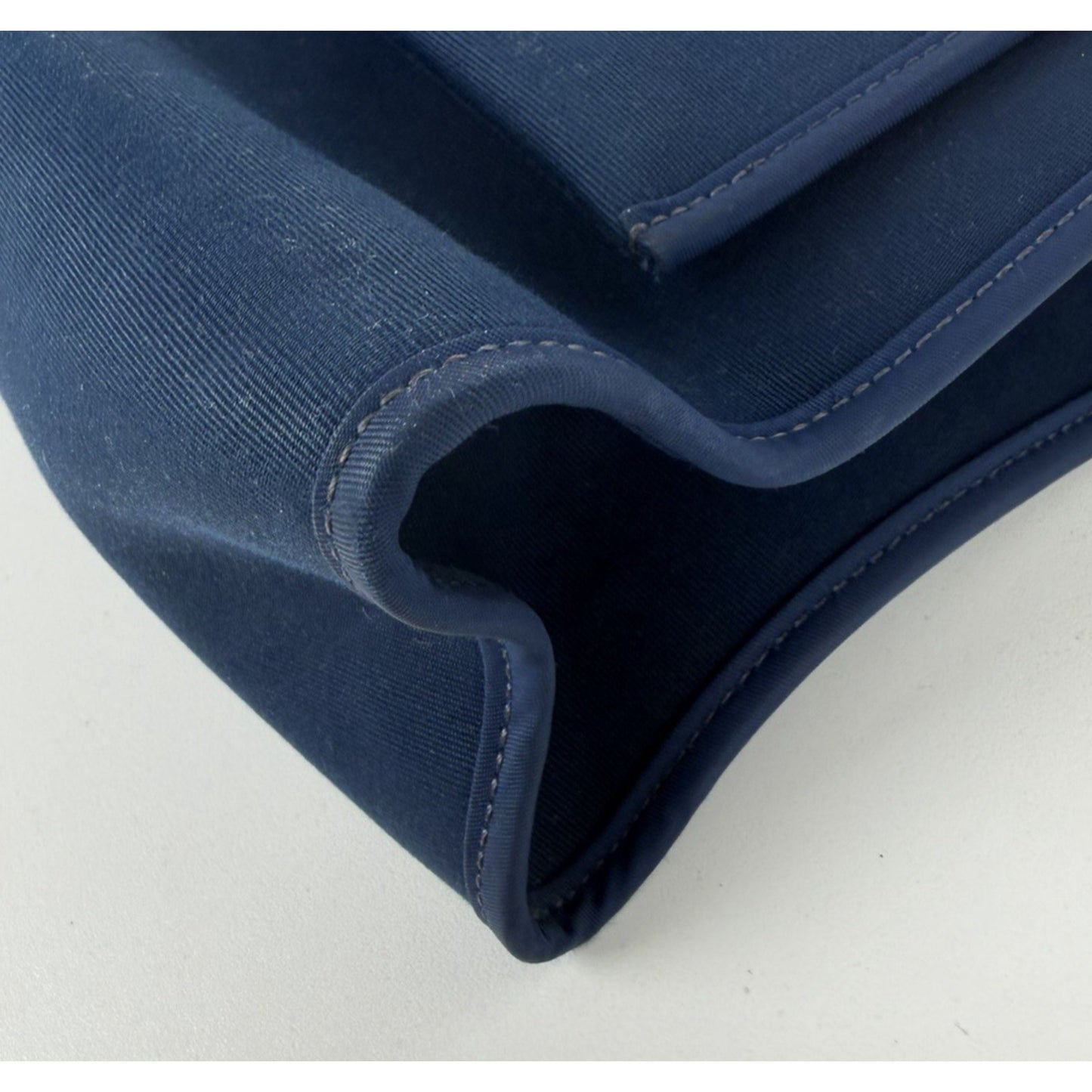 Hermes Herbag Zip 31 Bag Blue Marine Canvas with Vache Hunter Leather 2015 D2