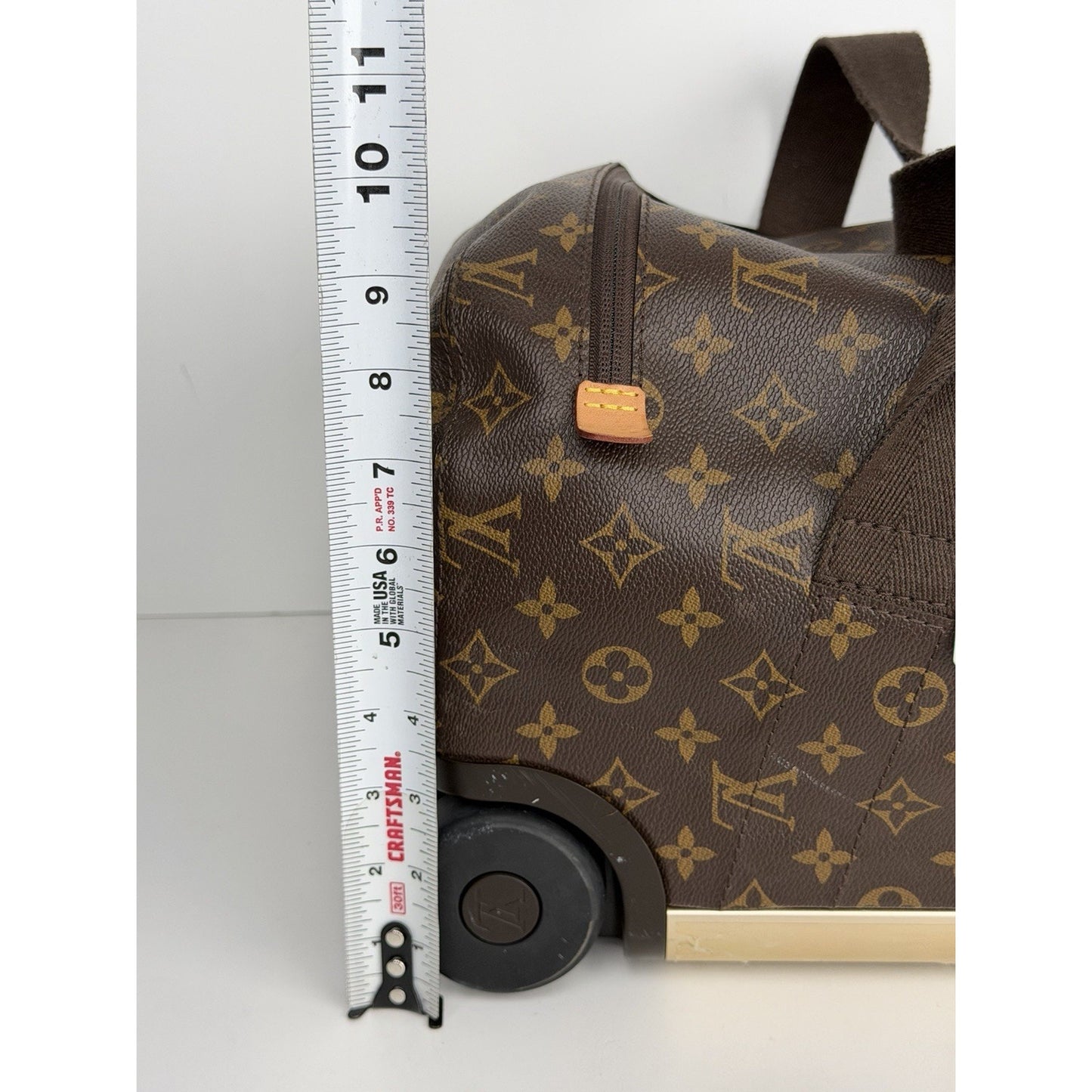 Louis Vuitton Horizon Soft 55 Rolling Duffle Bag in Brown Monogram Canvas 2019