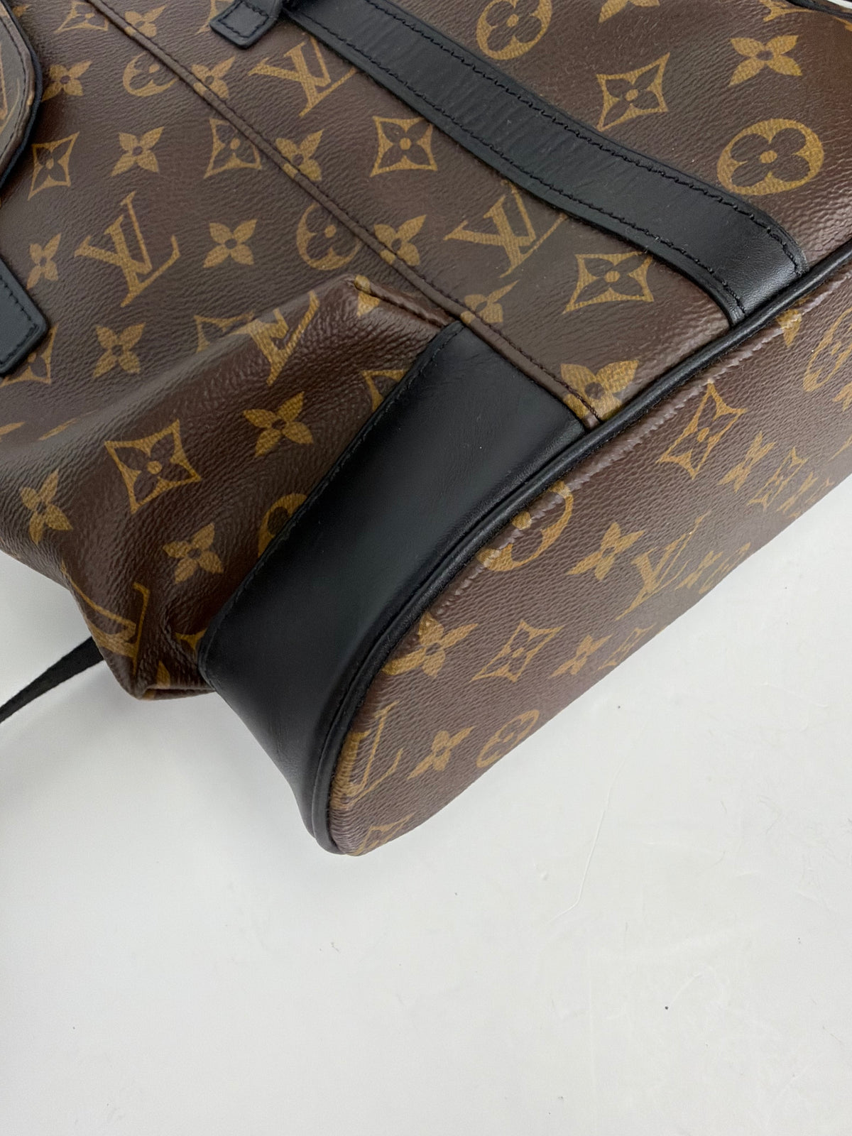 Louis Vuitton Christopher Backpack in Monogram Macassar Coated Canvas YC1