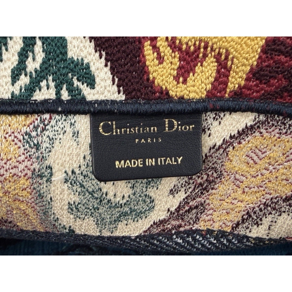 Christian Dior Paisley Medium Book Tote Bag in Embroidered Floral Canvas 2021 E2