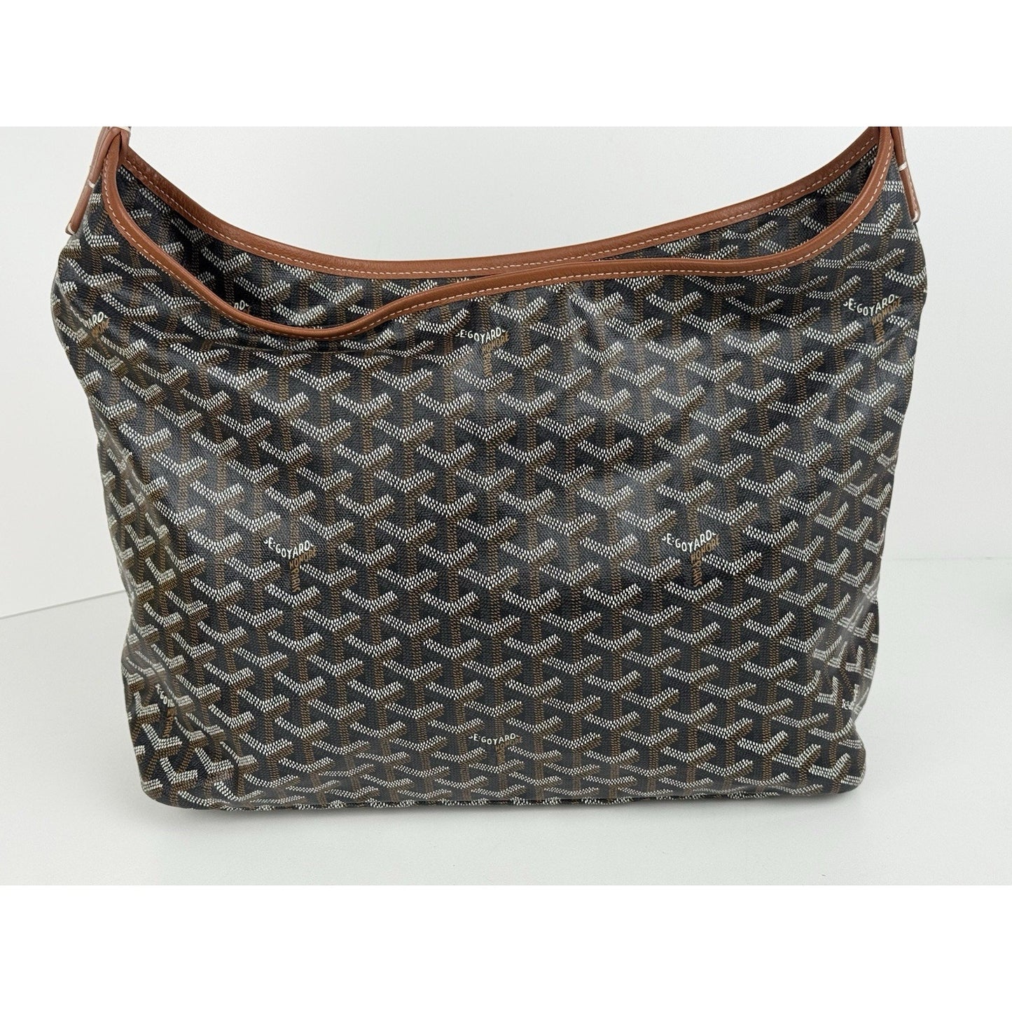 Goyard Goyardine Boheme PM Black/brown Canvas Women's Shoulder Bag