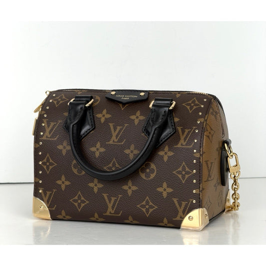 Louis Vuitton Speedy Top Handle Bag Trunk 20 in Monogram Coated Canvas YC3