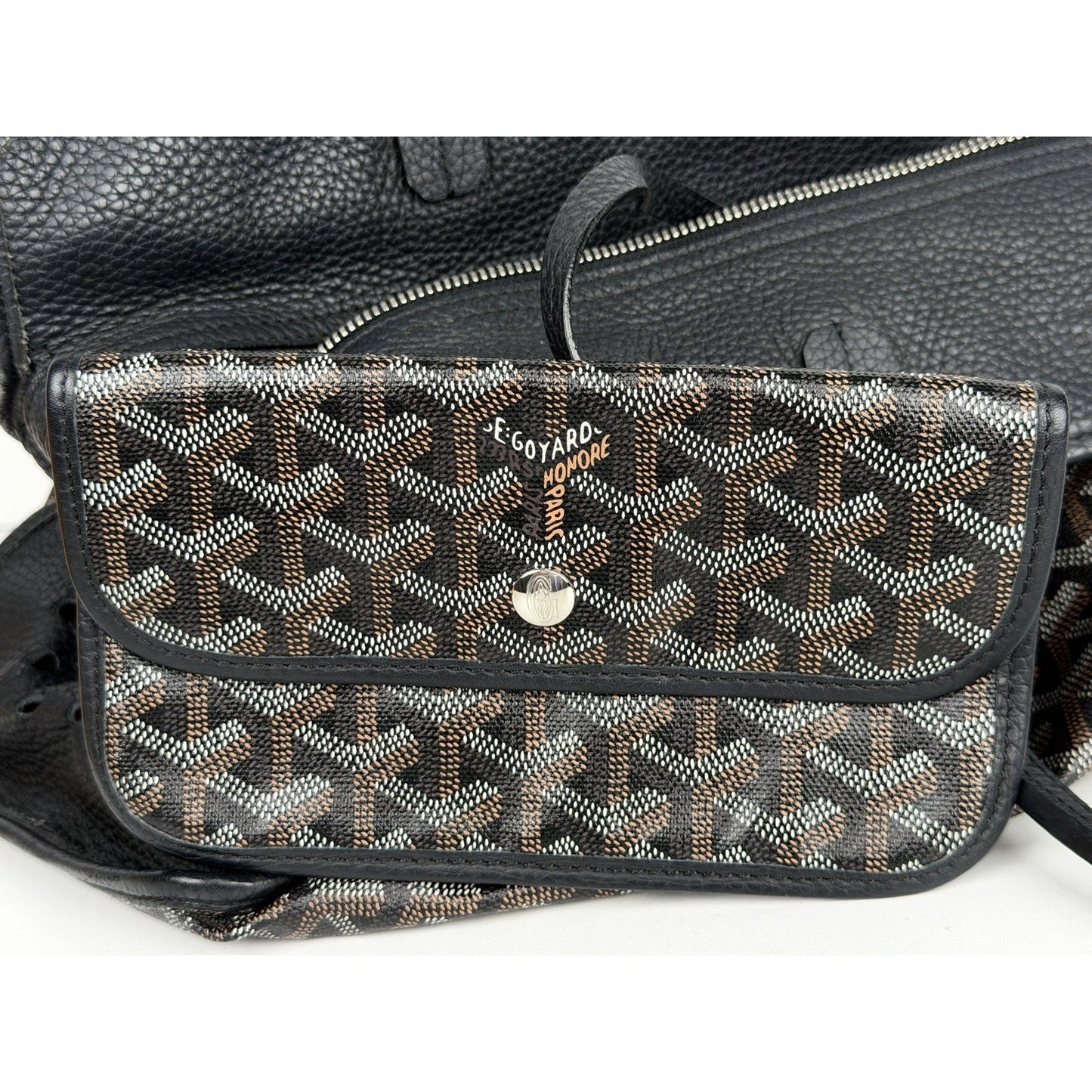 Goyard Sac Hardy PM Pet Carrier Noir in Goyardine Coated Canvas B6