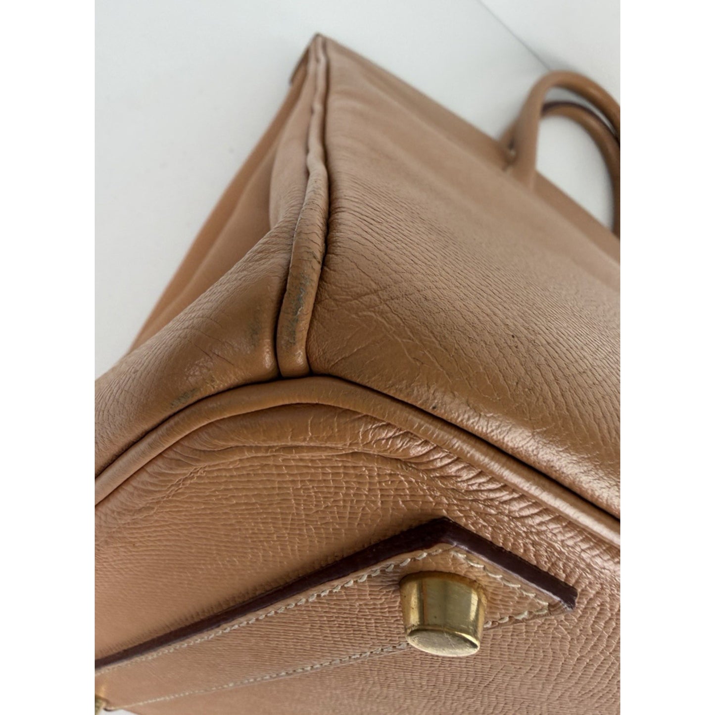 Hermès Birkin 40 Handbag Vintage in Gold Togo Leather 1999 C-7