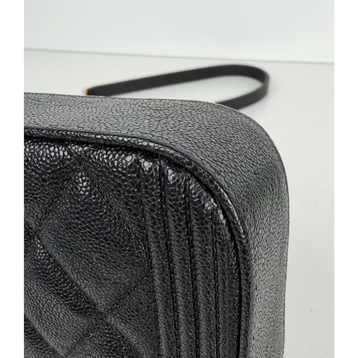 Chanel Boy Double Zip Chain Clutch in Quilted Black Caviar Leather 2019 E4