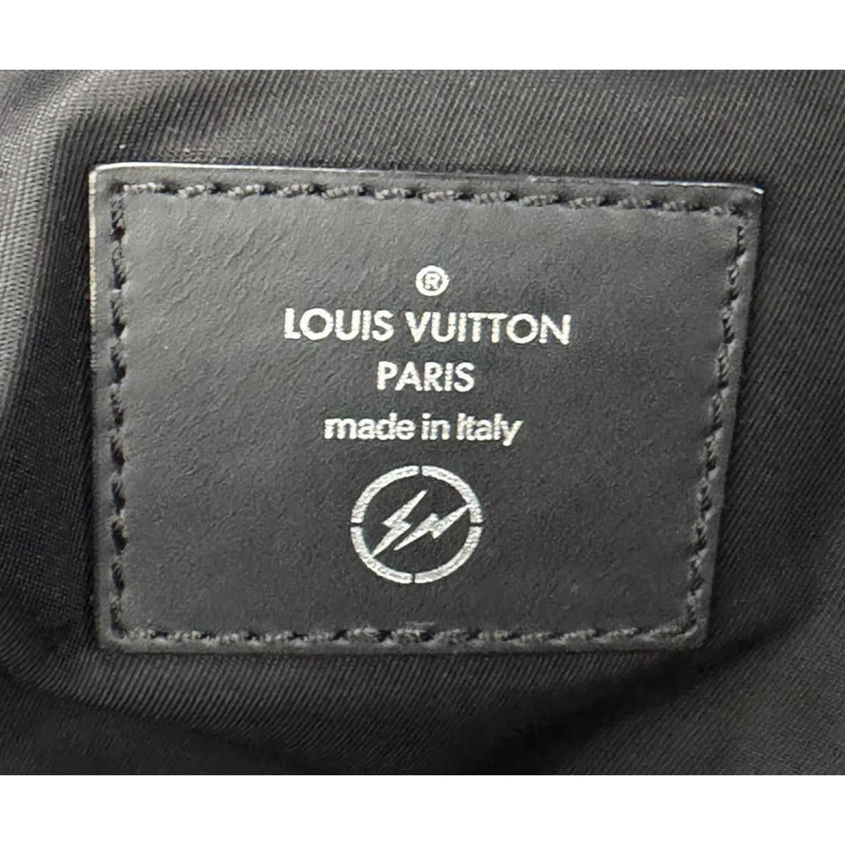 Louis Vuitton Fragment Cabas Tote Bag in Black Canvas Silver Hardware S19
