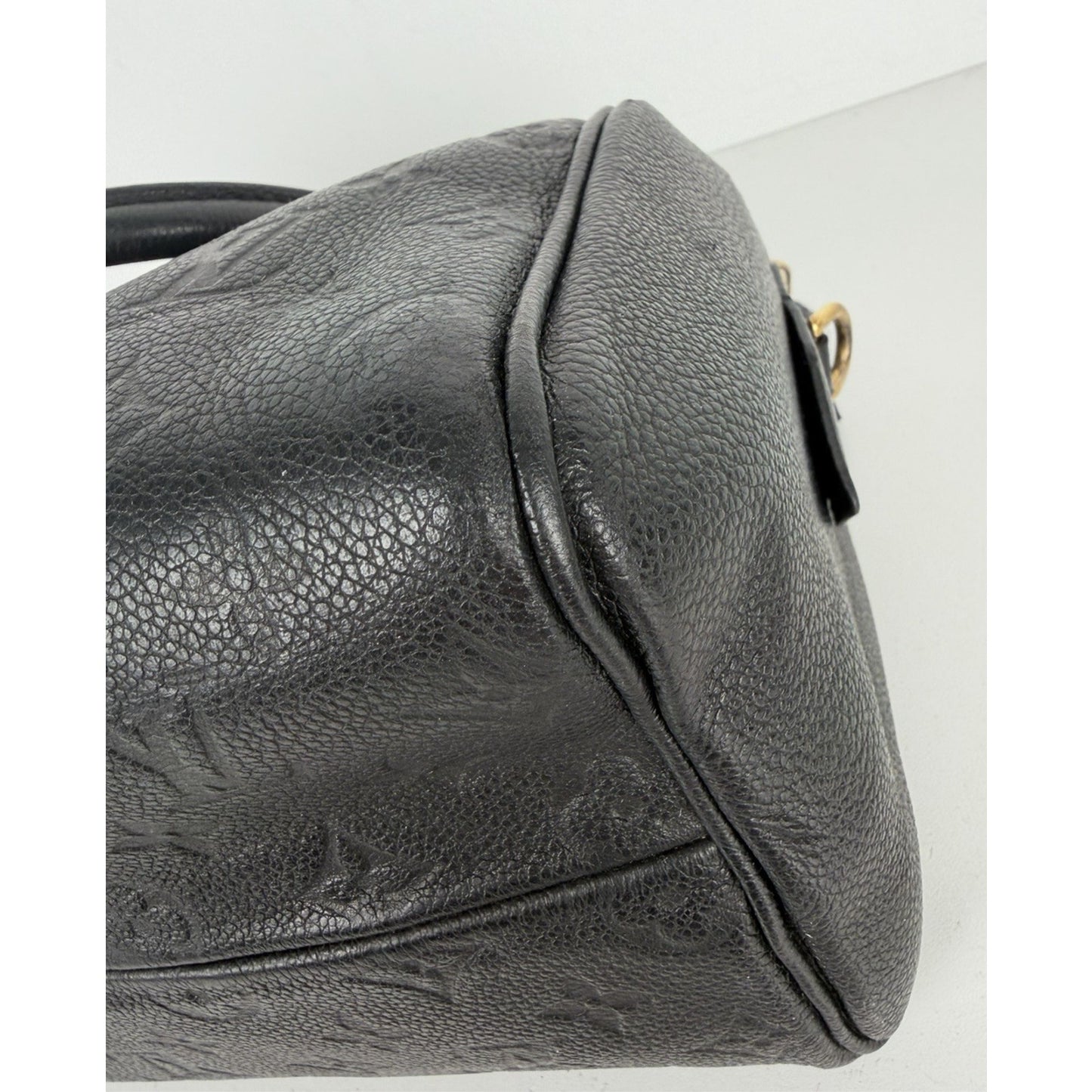 Louis Vuitton Speedy Bandouliere Bag 25 Black Monogram Leather 2016 S10