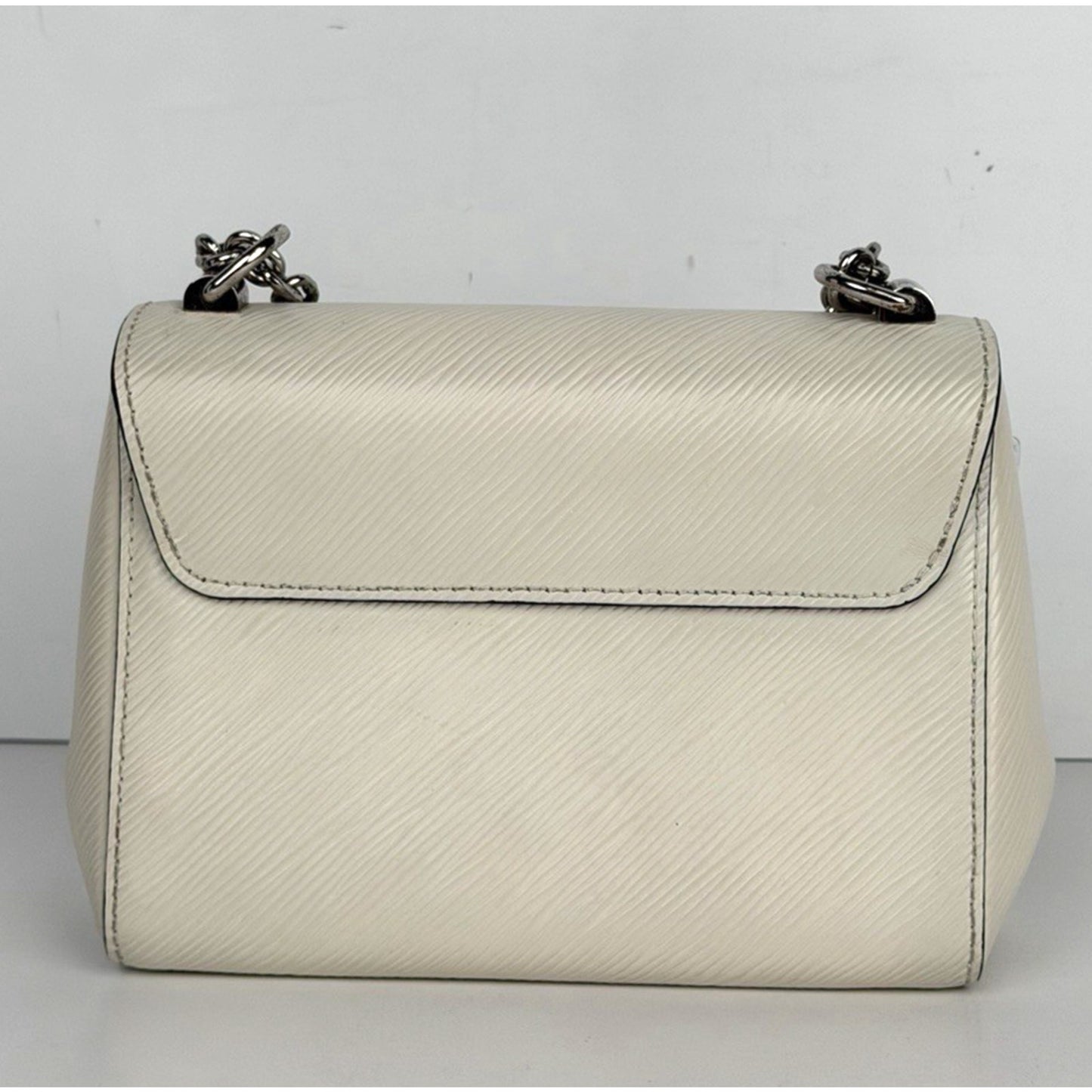 Louis Vuitton Twist PM Shoulder Bag in White Epi Leather Silver-Tone Hardware B5