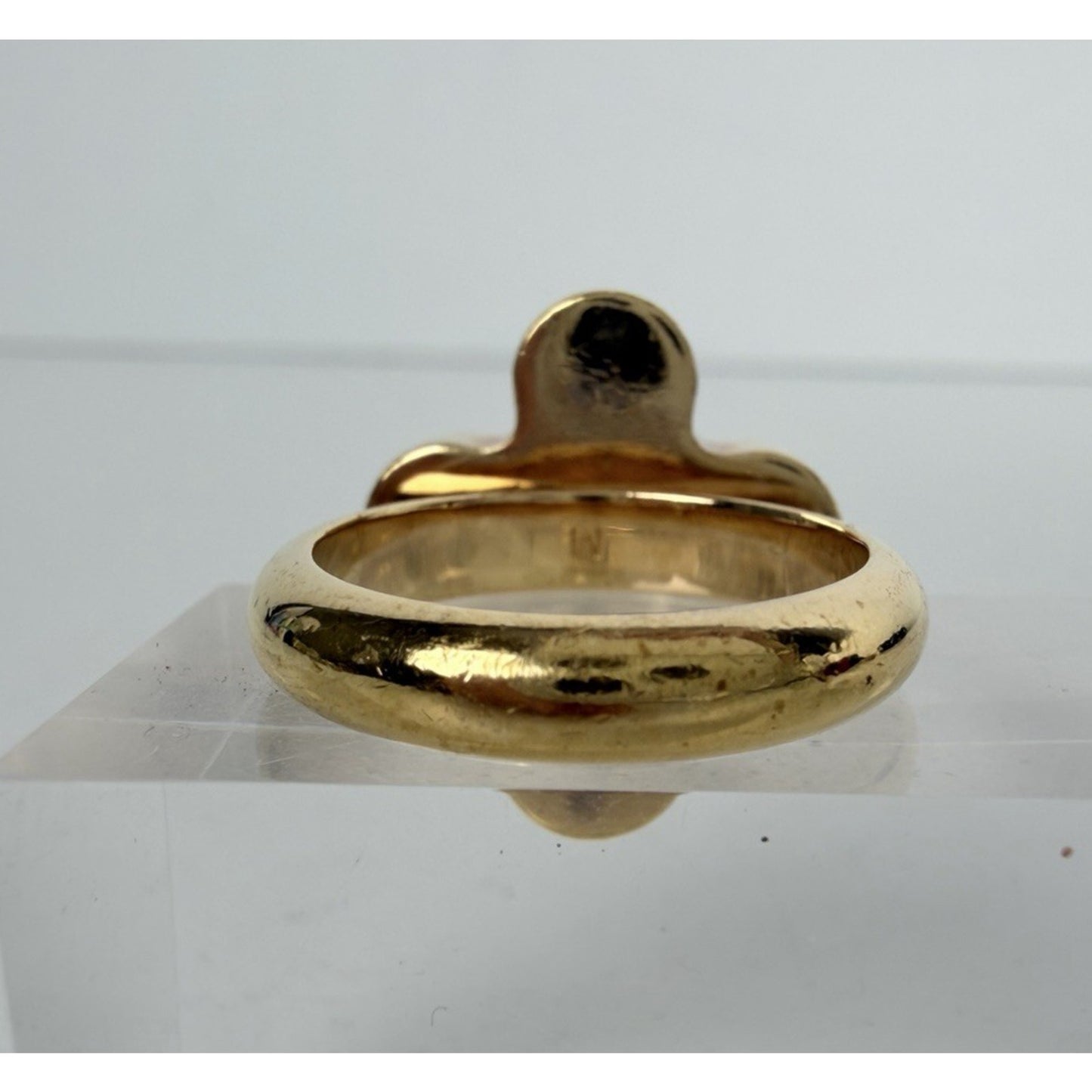Louis Vuitton Love Letters Flower Ring in Gold-Tone Metal Size 6.25