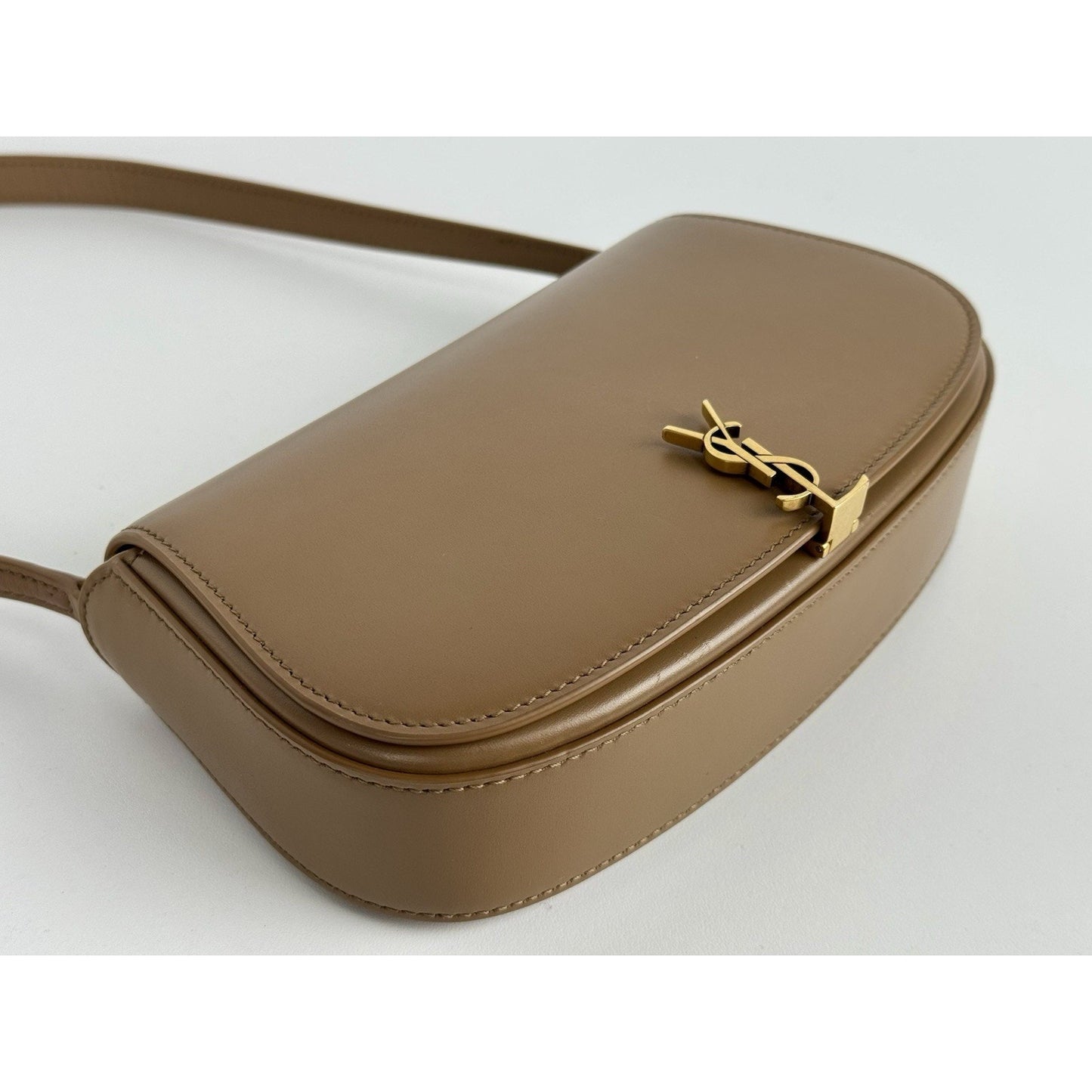 Saint Laurent Mini Voltaire in Brown Leather Shoulder Bag B-2