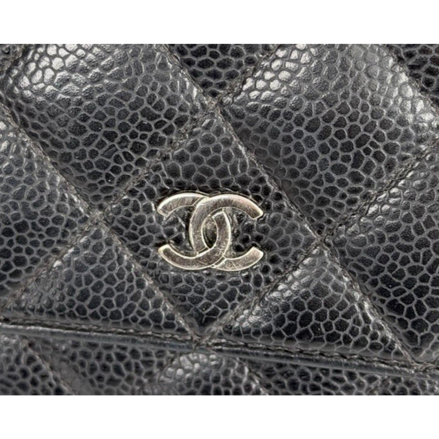 LAYAWAY: Chanel Black Leather Caviar Wallet on Chain Crossbody Bag
