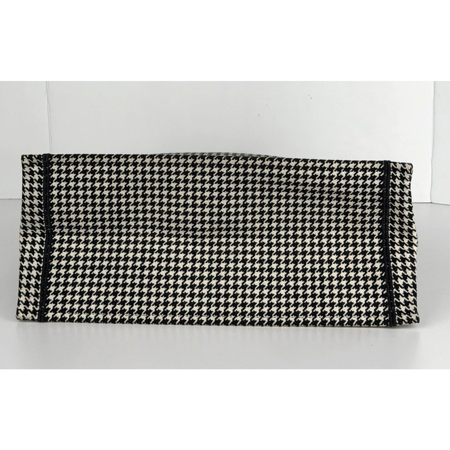 Christian Dior Book Tote Bag Large in Black & White Jacquard Canvas 2019 C-6