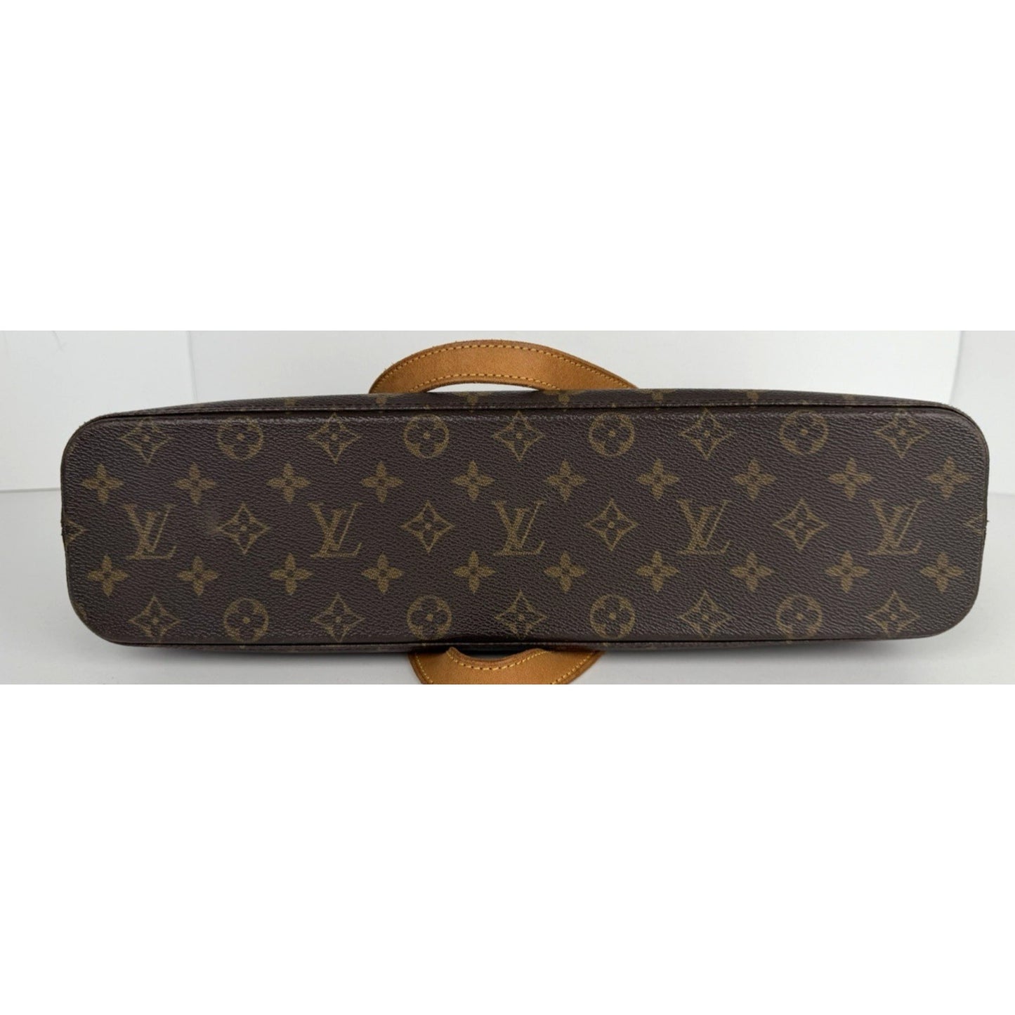 Louis Vuitton Cabas Mezzo Bag in Brown Monogram Coated Canvas Vintage 2002 S