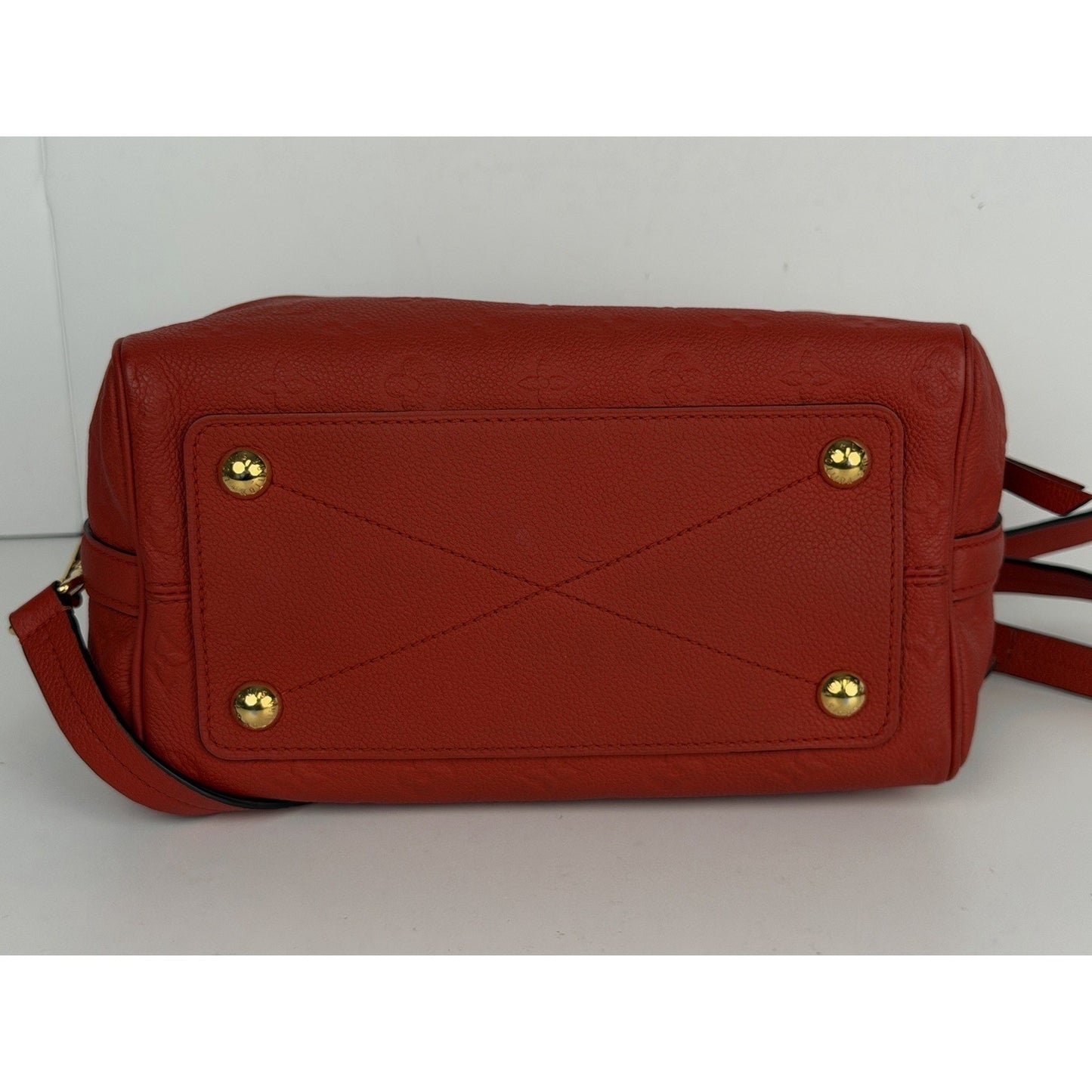 Louis Vuitton Speedy Bandouliere 25 Bag Red Monogram Empreinte Leather 2012 D4