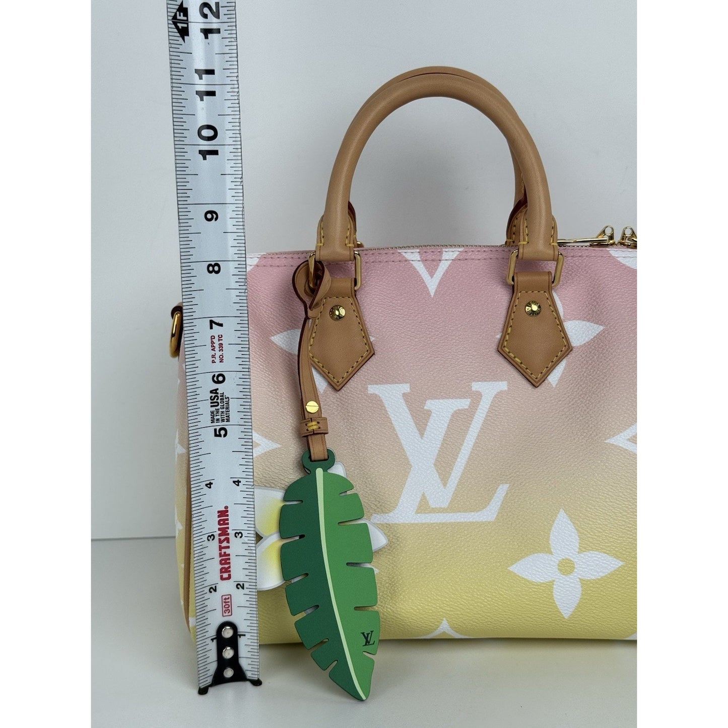 Louis Vuitton Monogram Giant By The Pool Speedy Bandouliere 25 Light Pink C-6