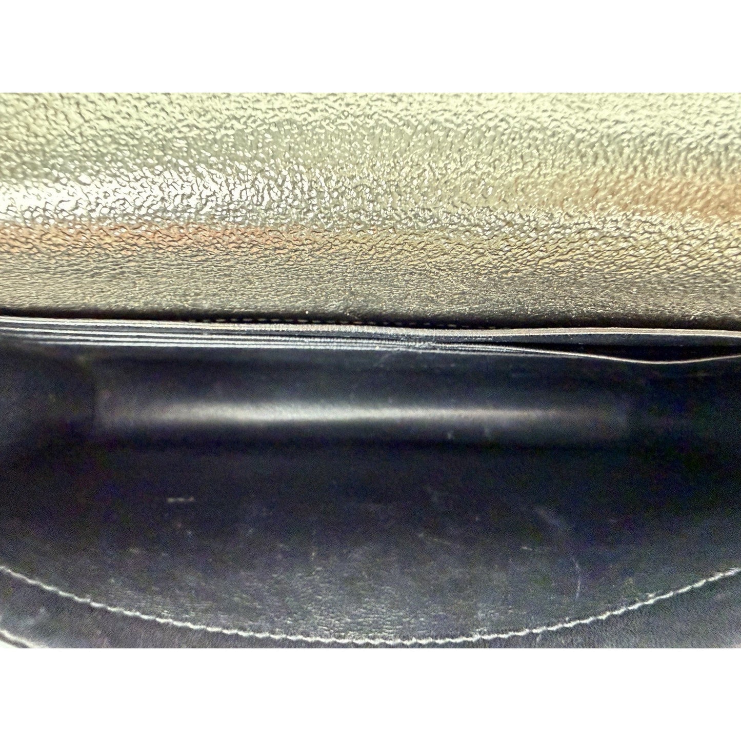 Saint Laurent Kate Small Tassel Wallet on Chain Bag in Gold Metallic Leather S06