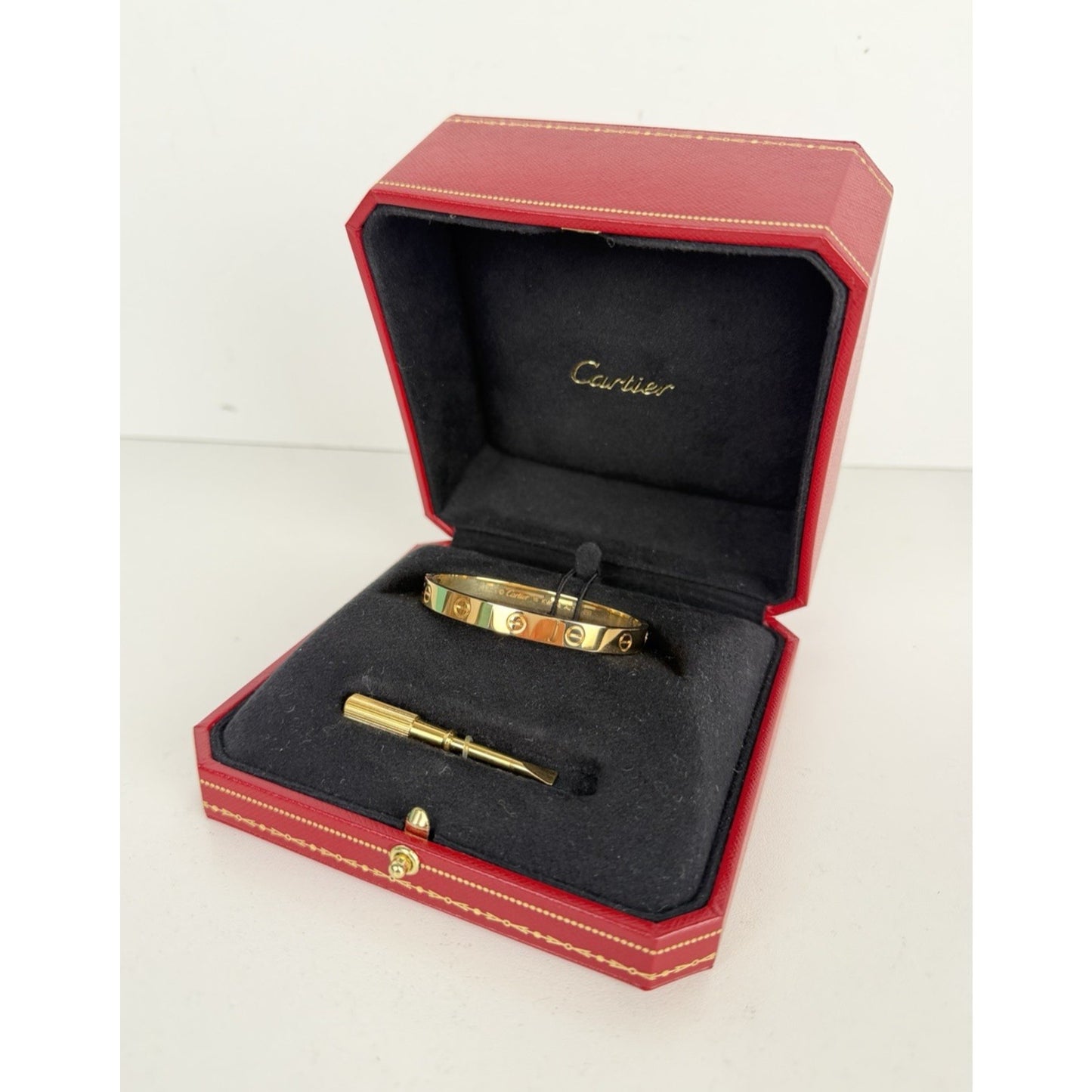 Cartier Love Bracelet Classic Model in 18k Yellow Gold Size 16