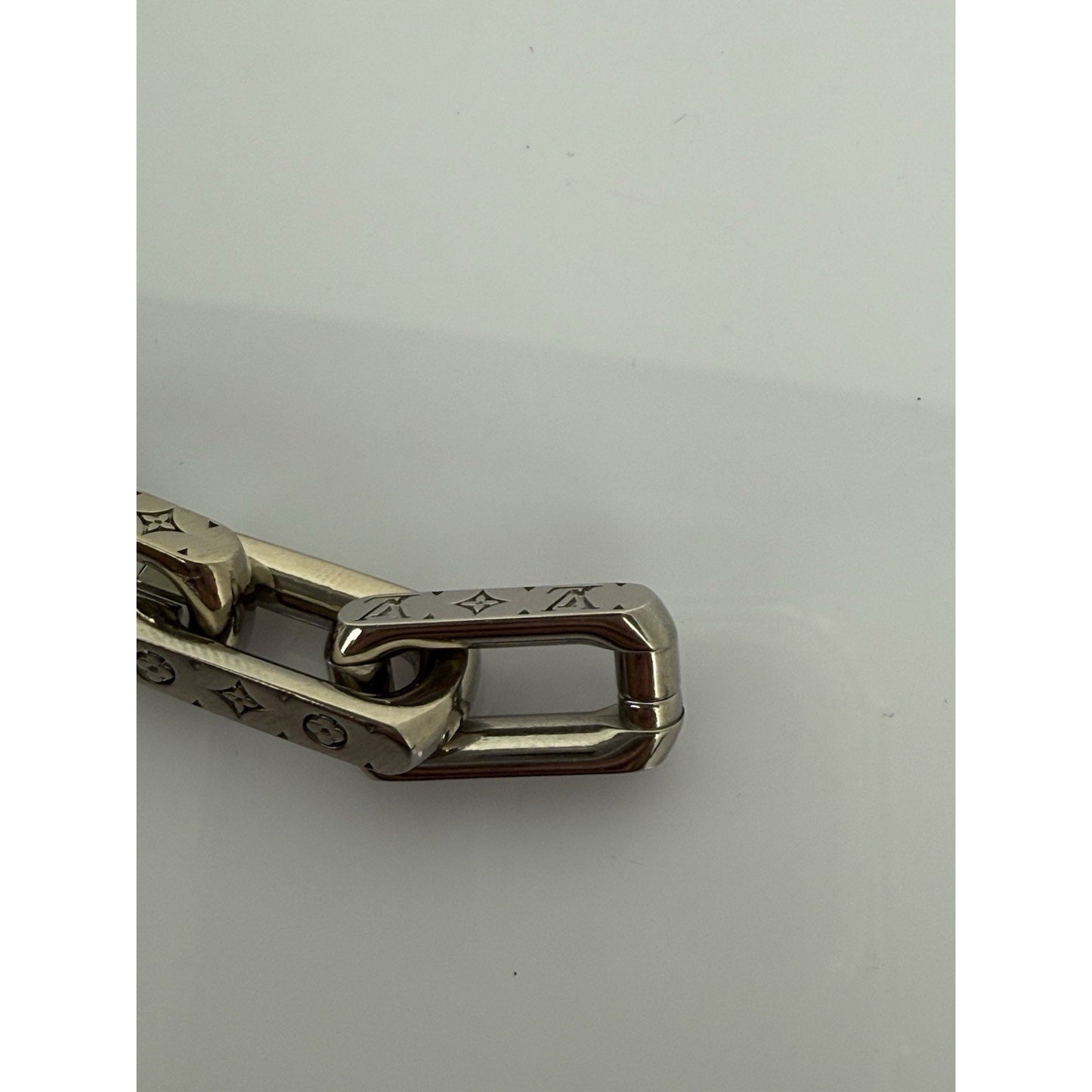 Louis Vuitton Monogram Chain Bracelet Stainless Steel M00308 LE2262 L