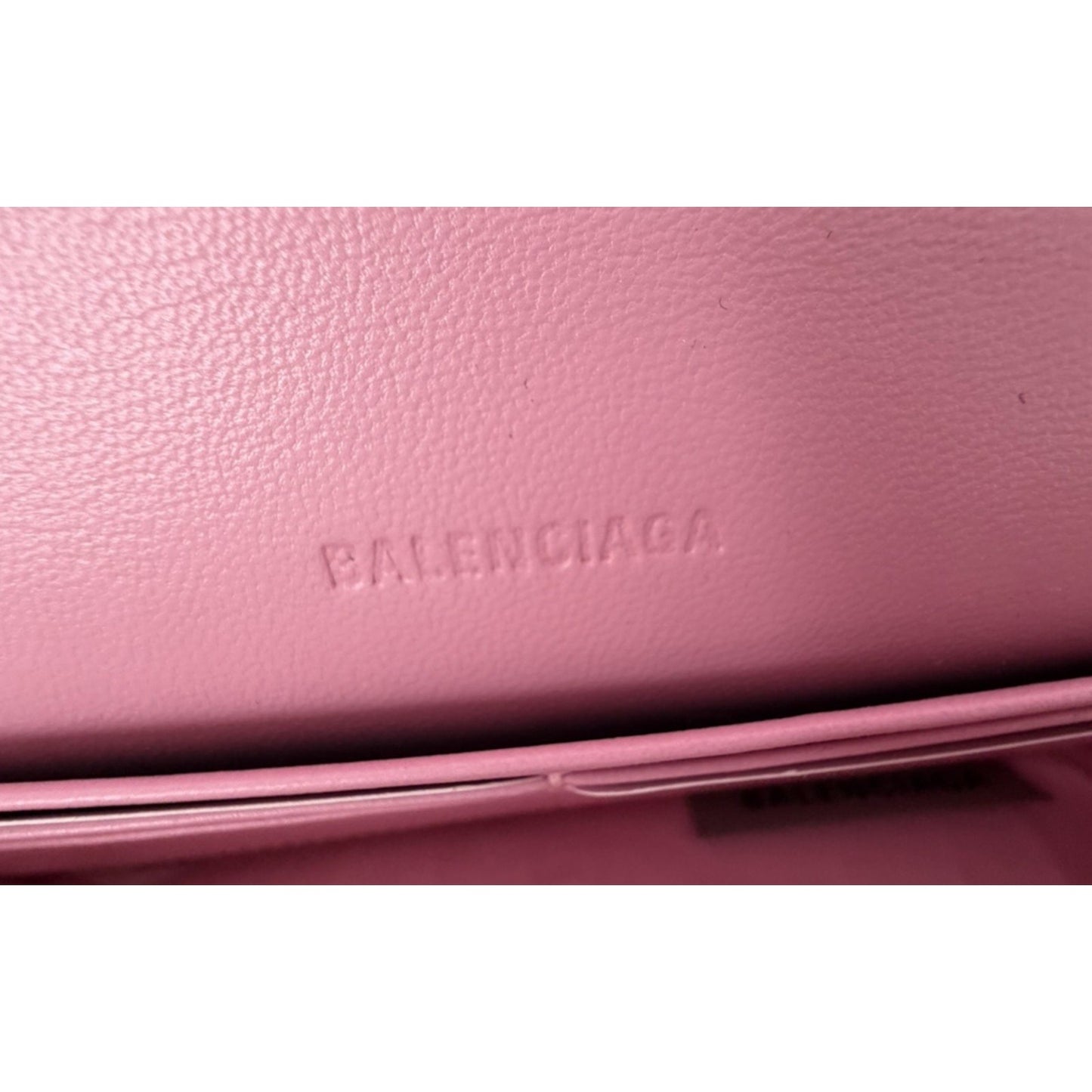 Balenciaga Gossip Wallet on Chain Bag Pink Crocodile Calfskin Silver HW S01