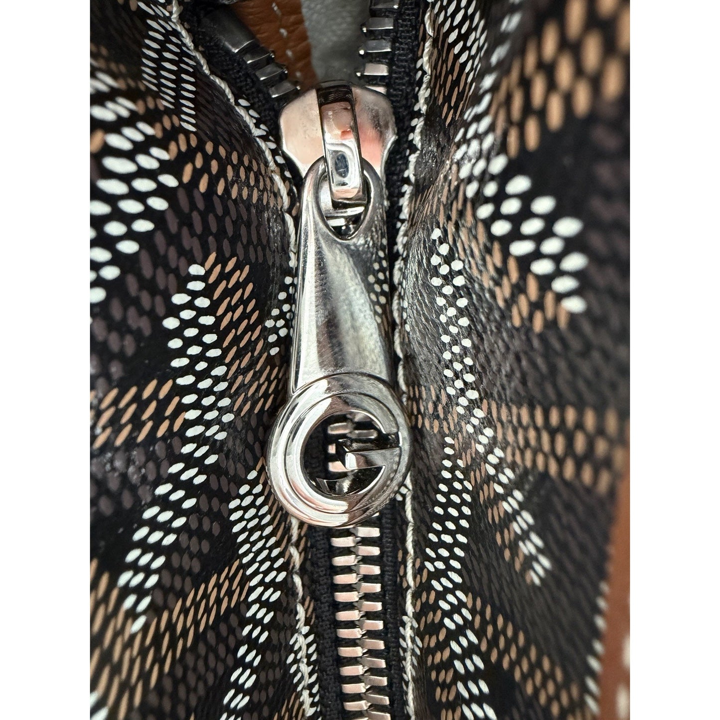 Goyard Boheme Hobo Bag in Goyardine Coated Canvas and Chevron Pattern D2