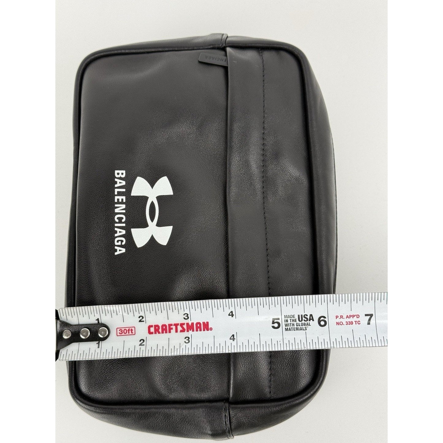 Balenciaga + Under Armour Clutch Black Leather Men's Bag